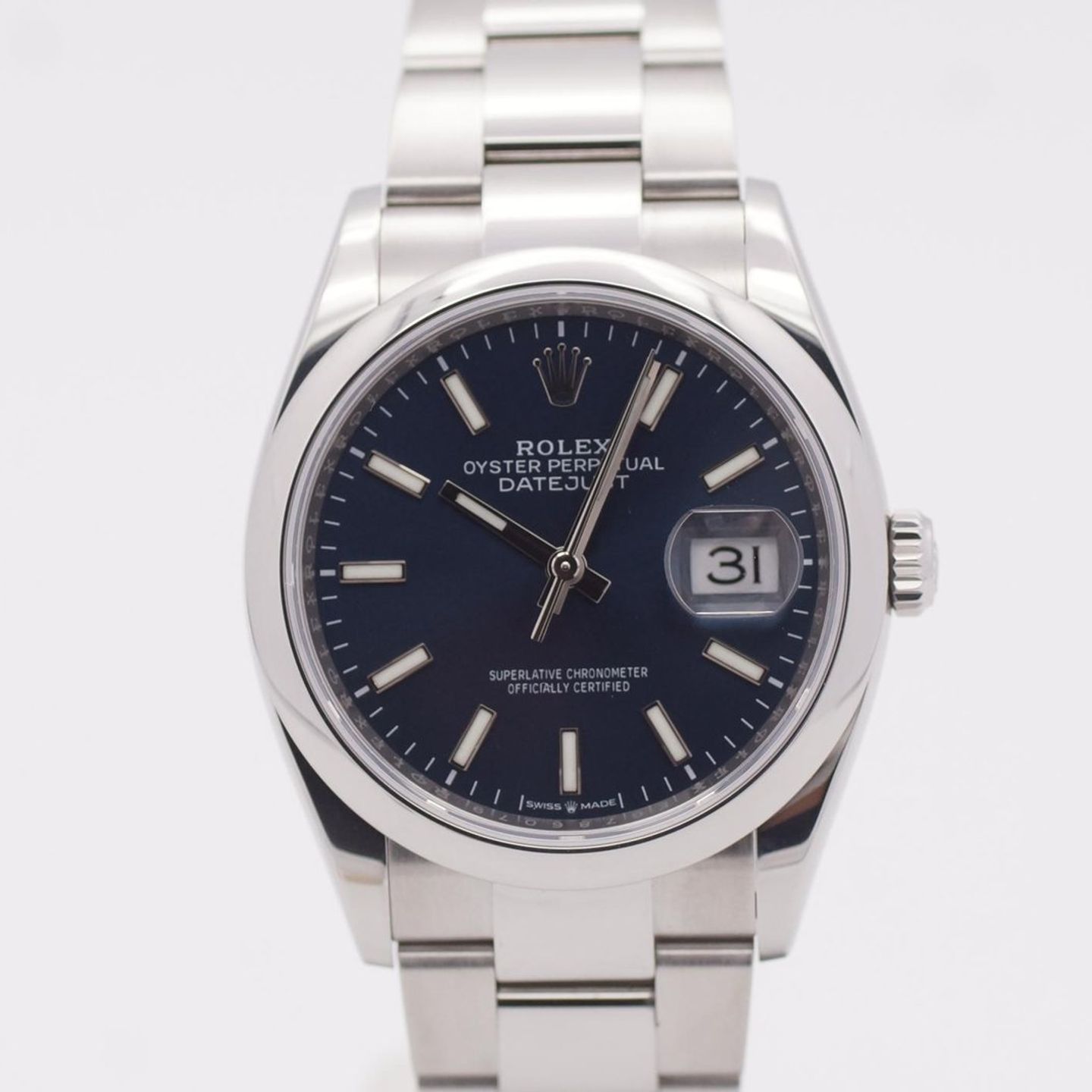 Rolex Datejust 36 126200 (2021) - Blue dial 36 mm Steel case (2/8)