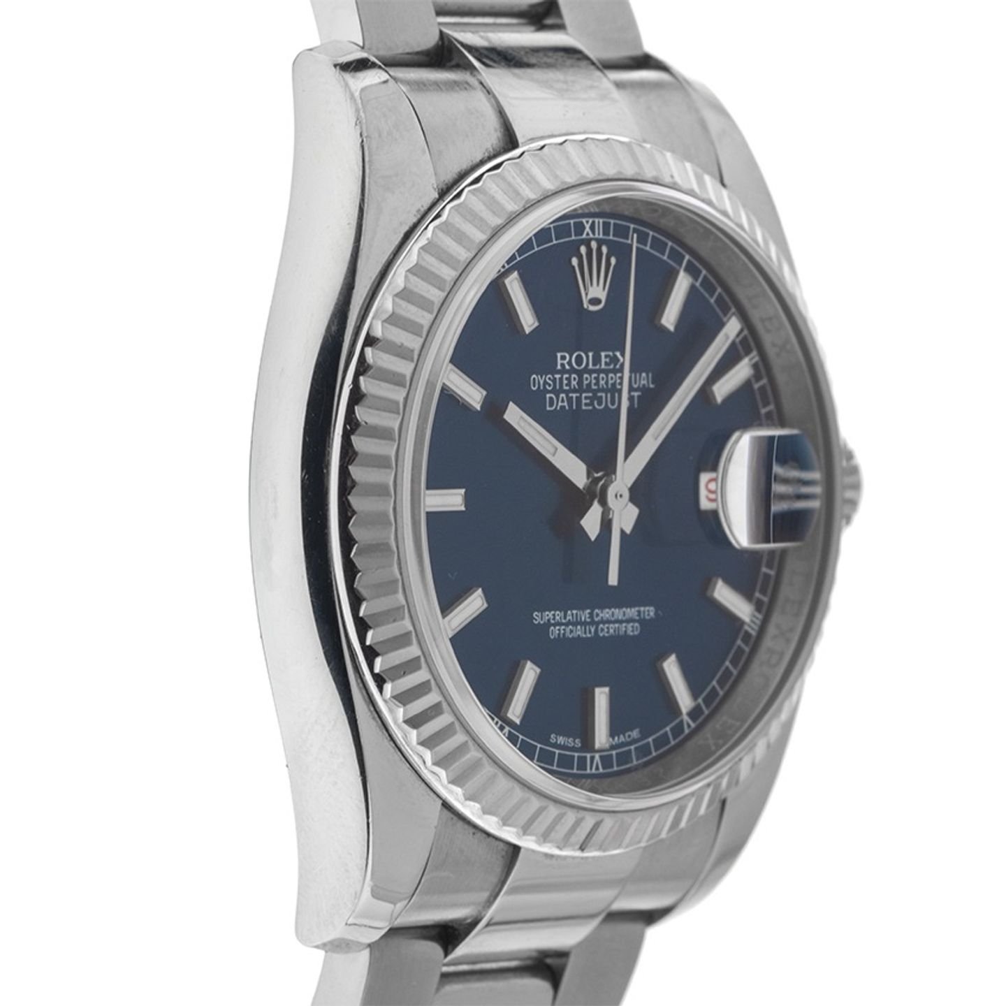 Rolex Datejust 36 116234 (2007) - Blauw wijzerplaat 36mm Staal (5/8)