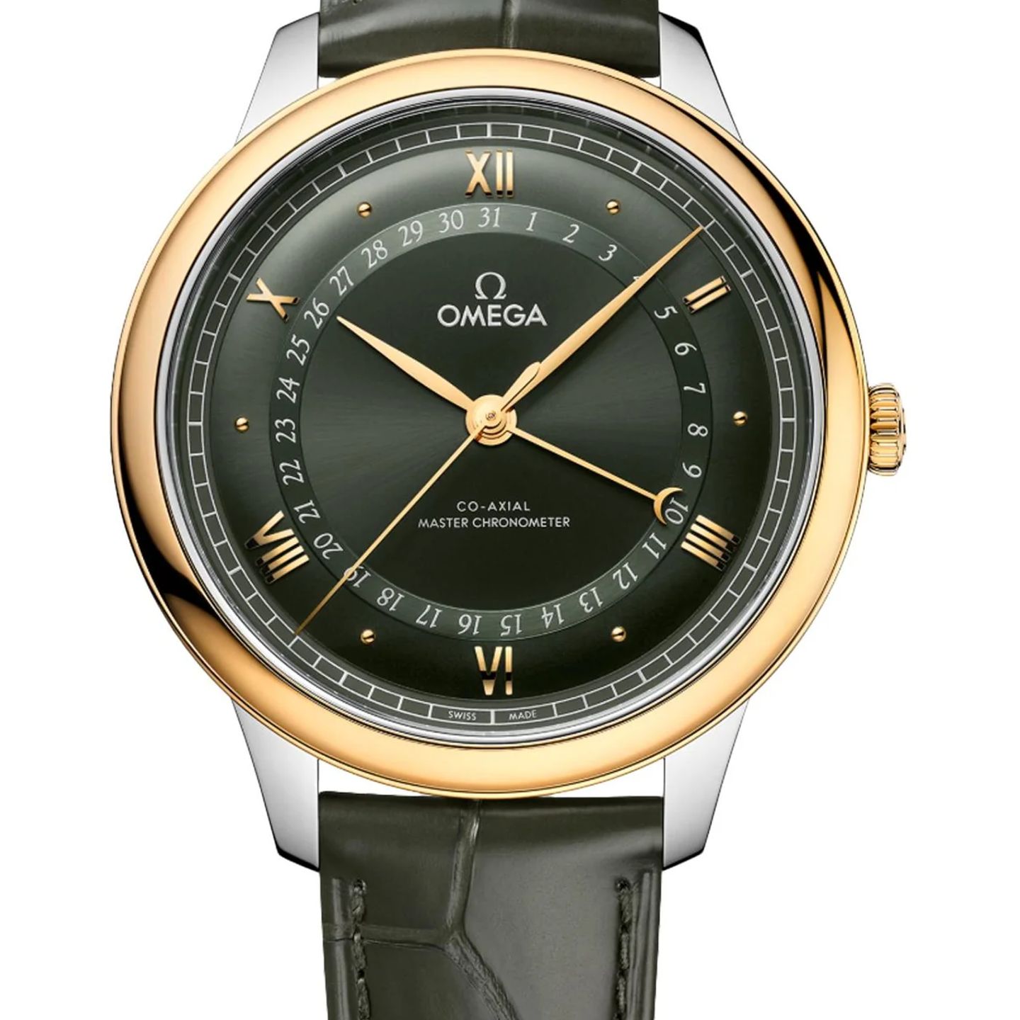 Omega De Ville Prestige 434.23.42.22.10.001 (2026) - Groen wijzerplaat 42mm Goud/Staal (1/1)