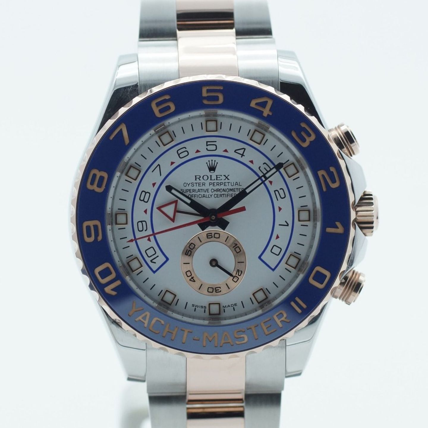 Rolex Yacht-Master II 116681 (2013) - White dial 44 mm Gold/Steel case (2/8)