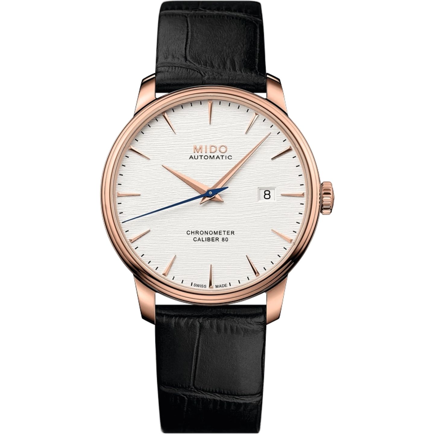 Mido Baroncelli M027.408.36.031.00 (2026) - Silver dial 40 mm Gold/Steel case (1/1)