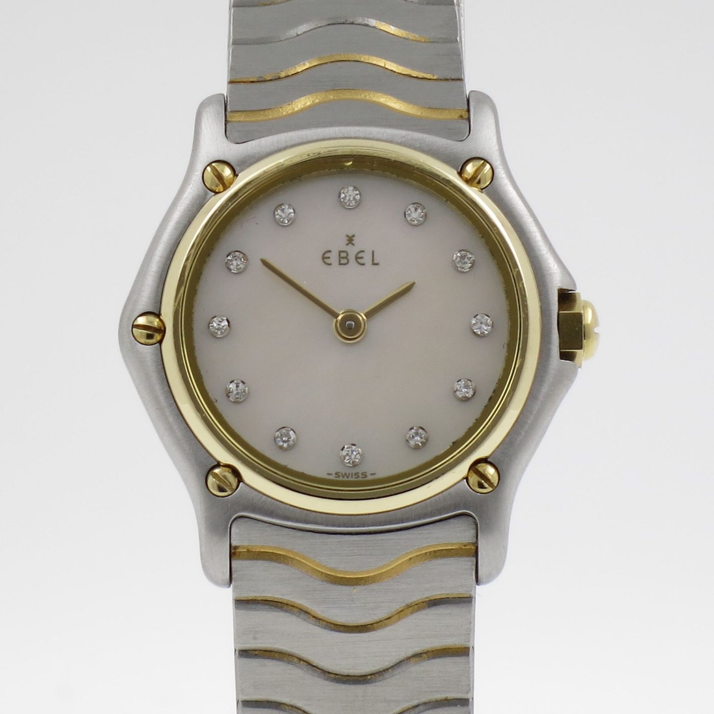 Ebel Sport 1057901 (1996) - Pearl dial 23 mm Gold/Steel case (1/4)