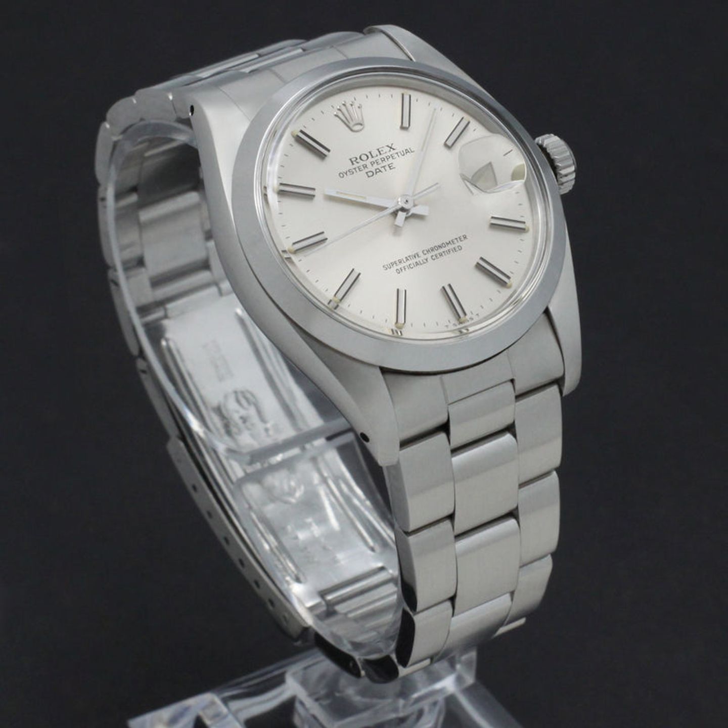 Rolex Oyster Perpetual Date 1500 (1979) - Silver dial 34 mm Steel case (3/7)