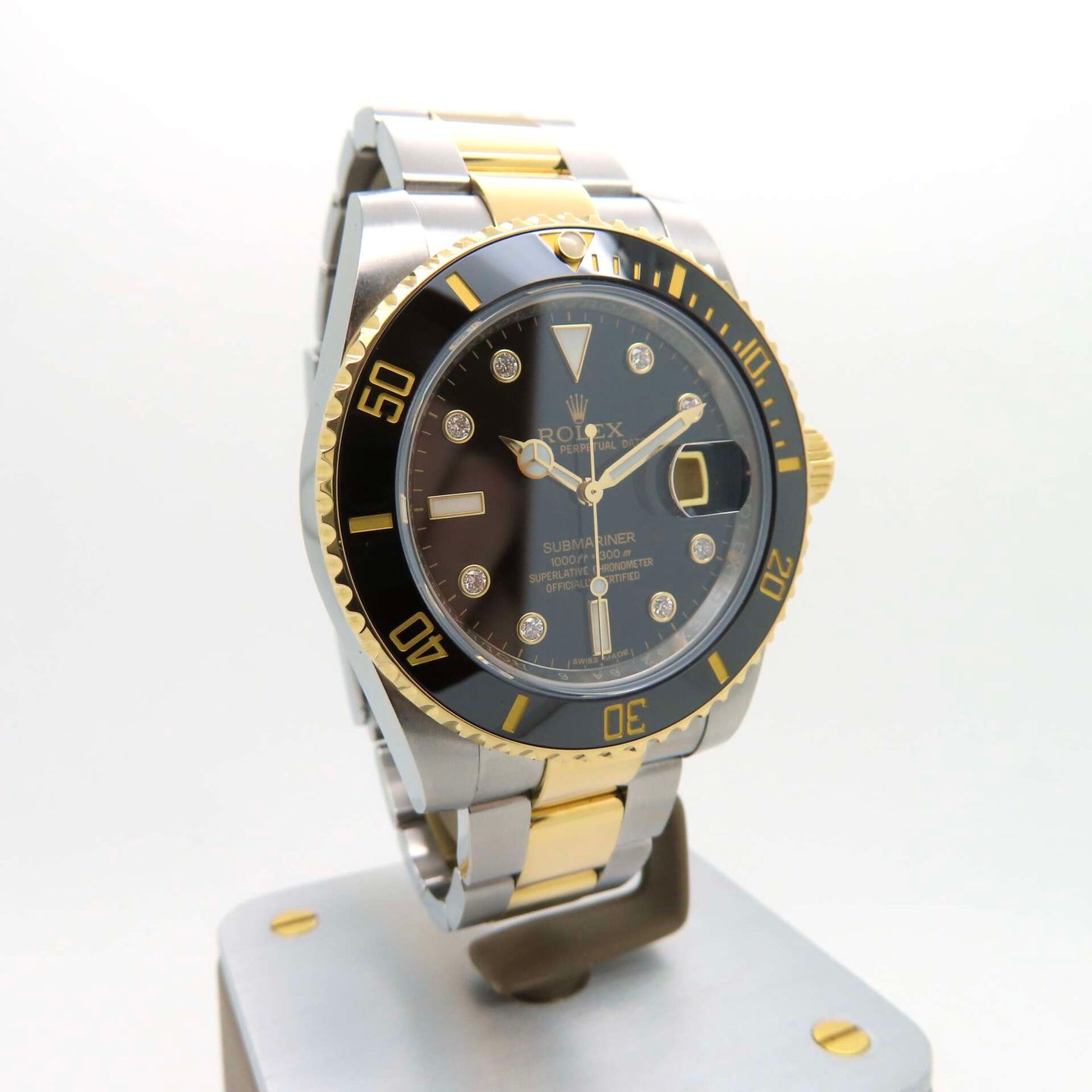 Rolex Submariner Date 116613LN (2018) - Black dial 40 mm Gold/Steel case (2/8)