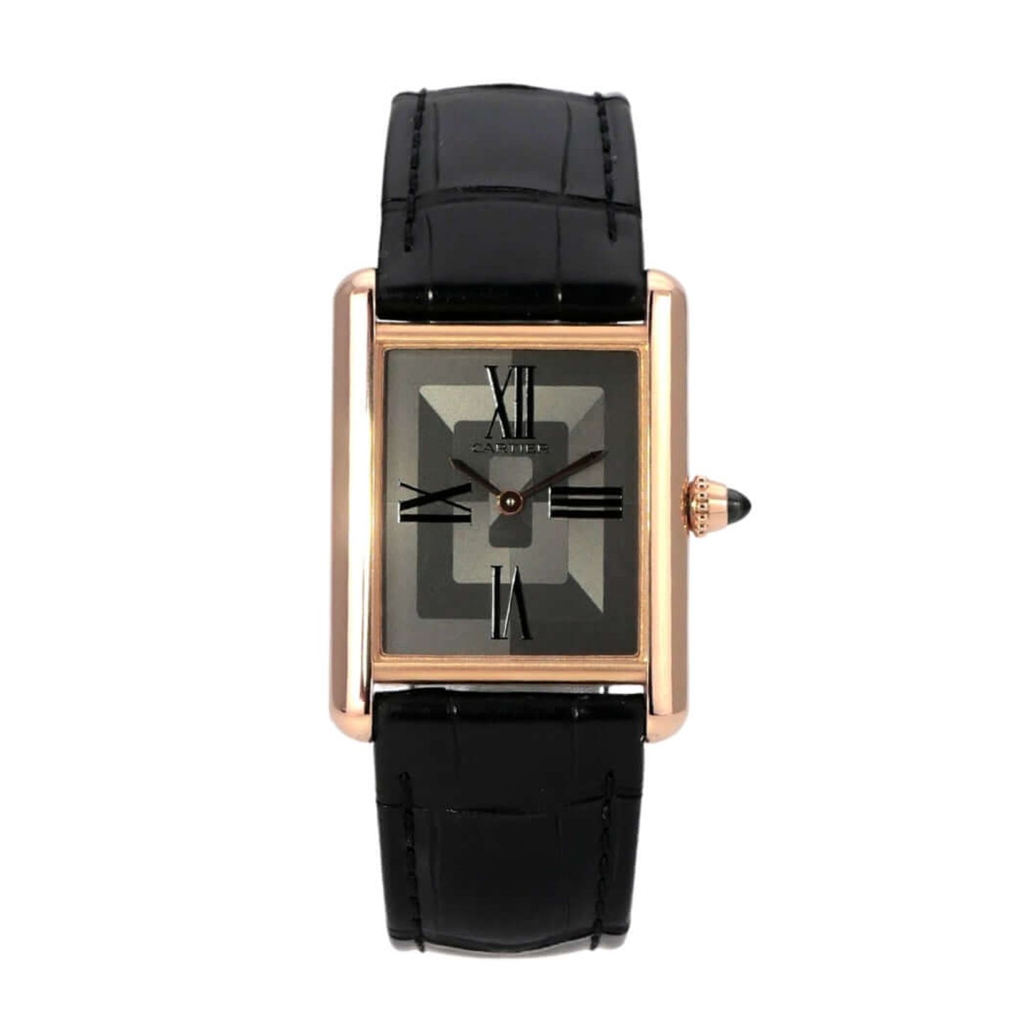 Cartier Tank Louis Cartier WGTA0092 (2025) - Grey dial 26 mm Rose Gold case (2/8)