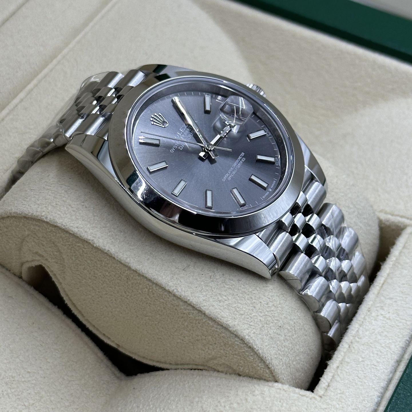 Rolex Datejust 41 126300 (2024) - Grijs wijzerplaat 41mm Staal (7/8)