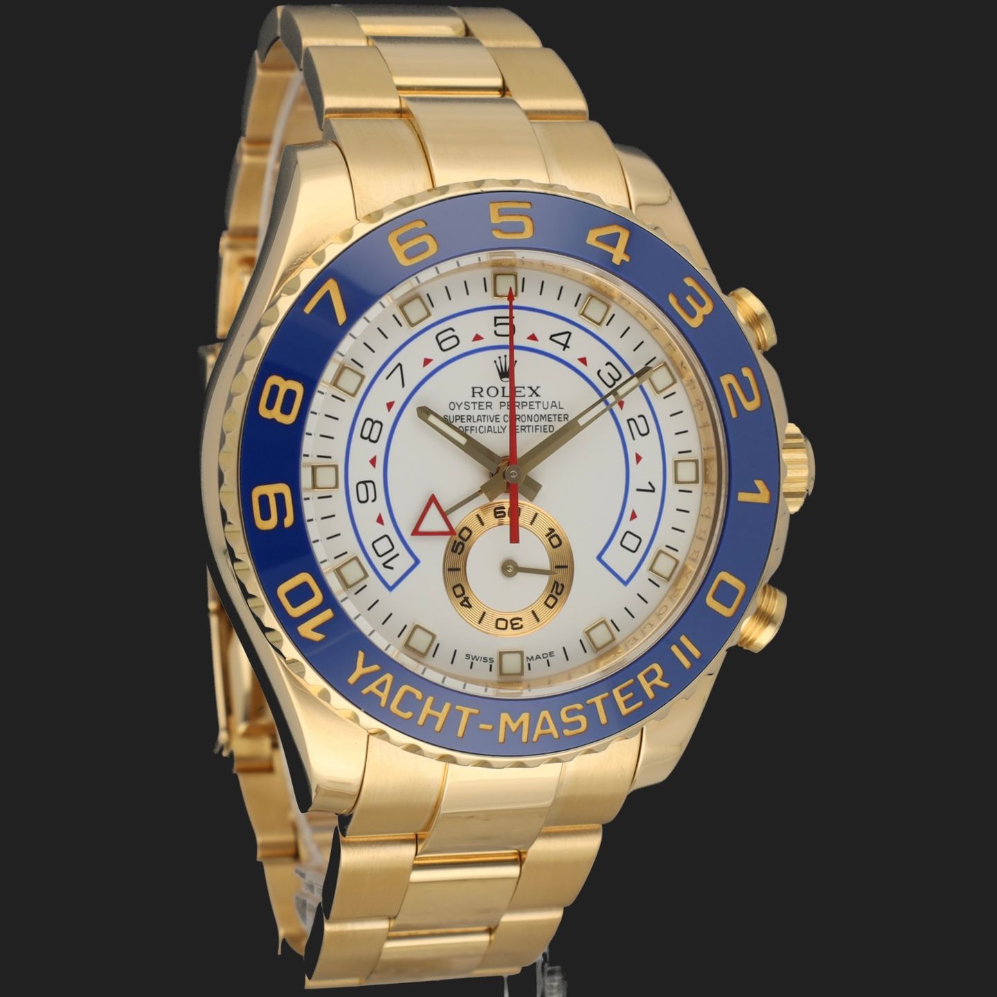 Rolex Yacht-Master II 116688 (2014) - White dial 44 mm Yellow Gold case (4/8)