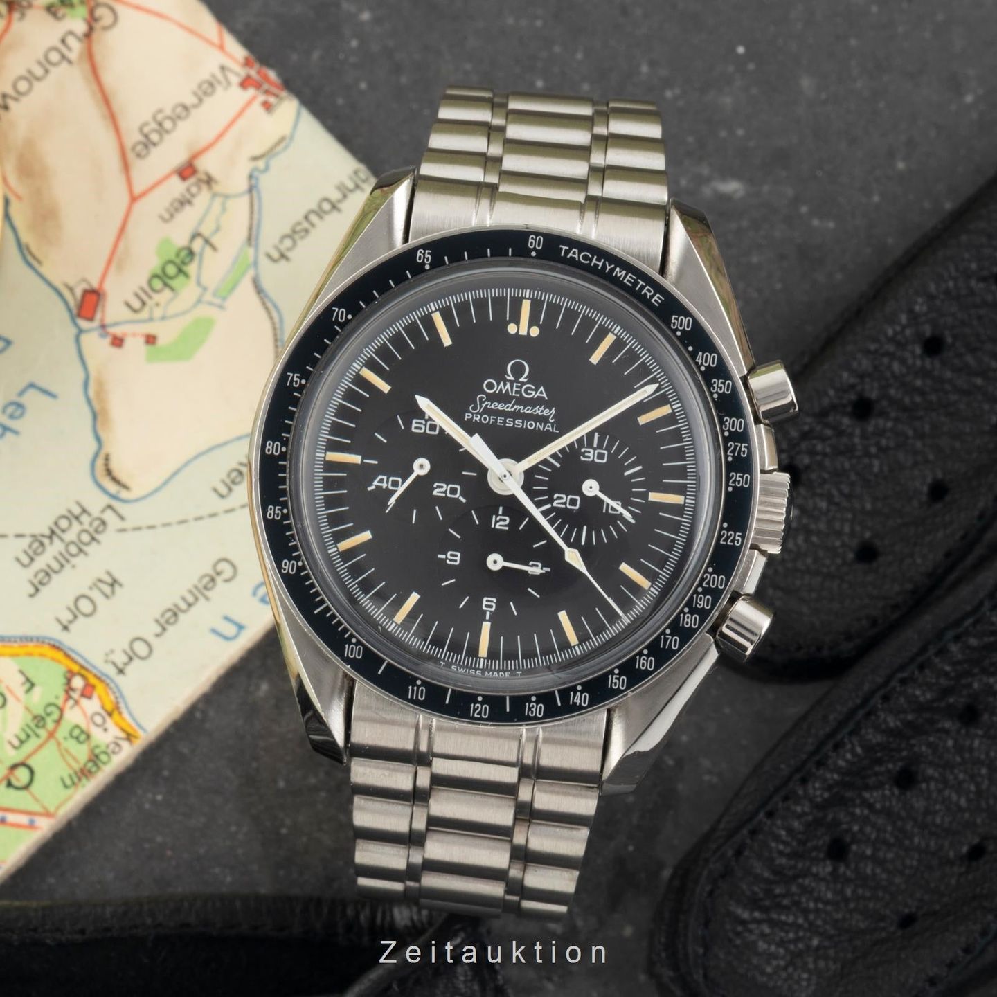 Omega Speedmaster Professional Moonwatch 3590.50.00 (Onbekend (willekeurig serienummer)) - Zwart wijzerplaat 42mm Staal (3/8)