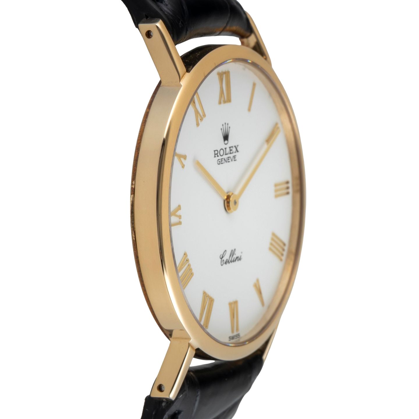 Rolex Cellini 5112 (1990) - White dial 32 mm Yellow Gold case (7/8)