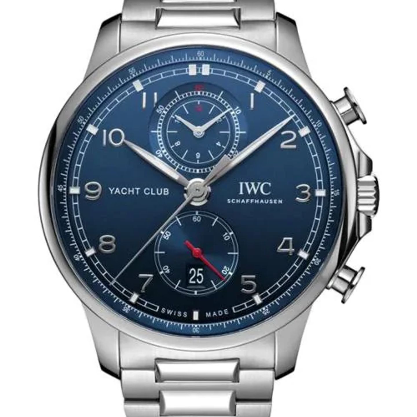 IWC Portuguese Yacht Club Chronograph IW390701 (2026) - Blauw wijzerplaat 45mm Staal (1/1)