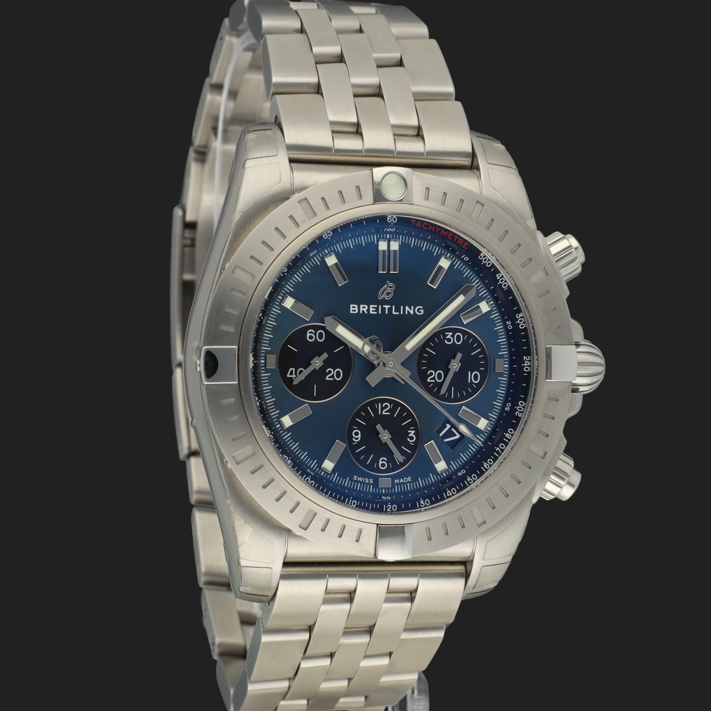 Breitling Chronomat AB0115101C1A1 (2020) - Blue dial 44 mm Steel case (4/8)