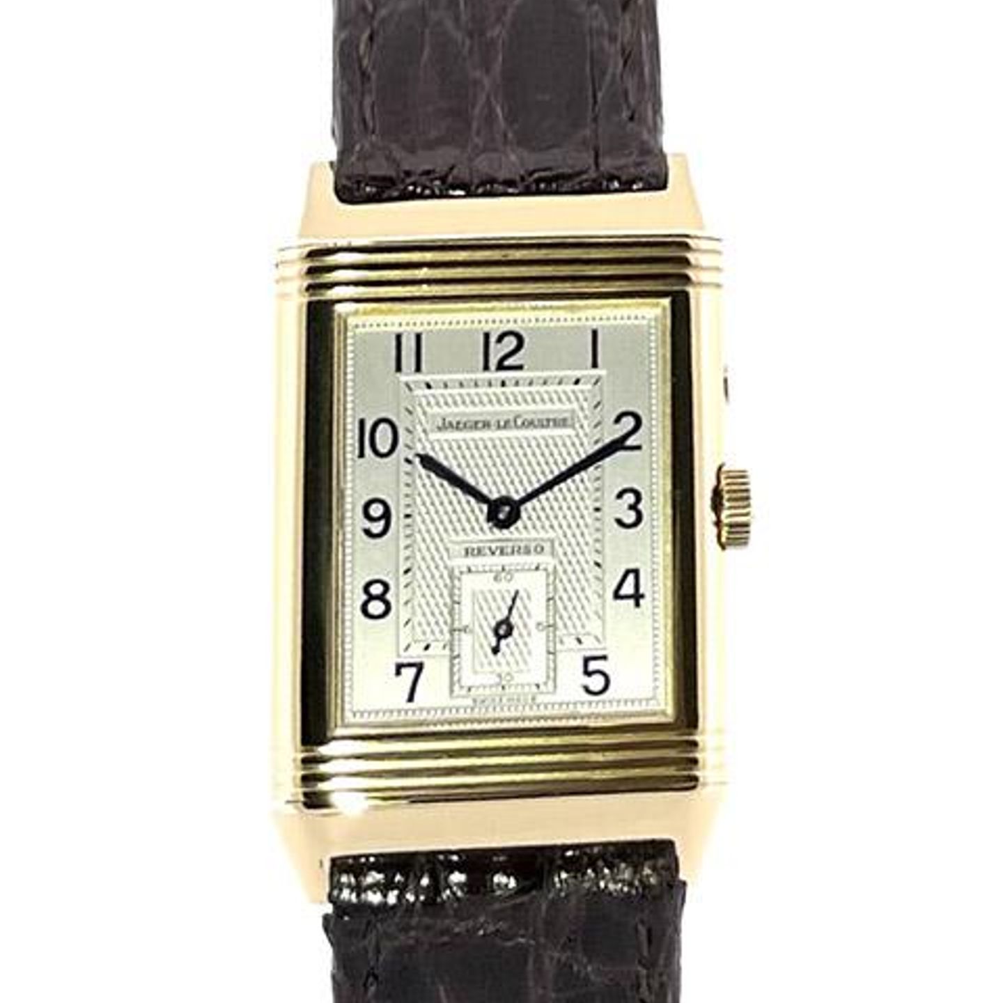 Jaeger-LeCoultre Reverso 270.140.544 (1997) - Silver dial 42 mm Yellow Gold case (1/8)