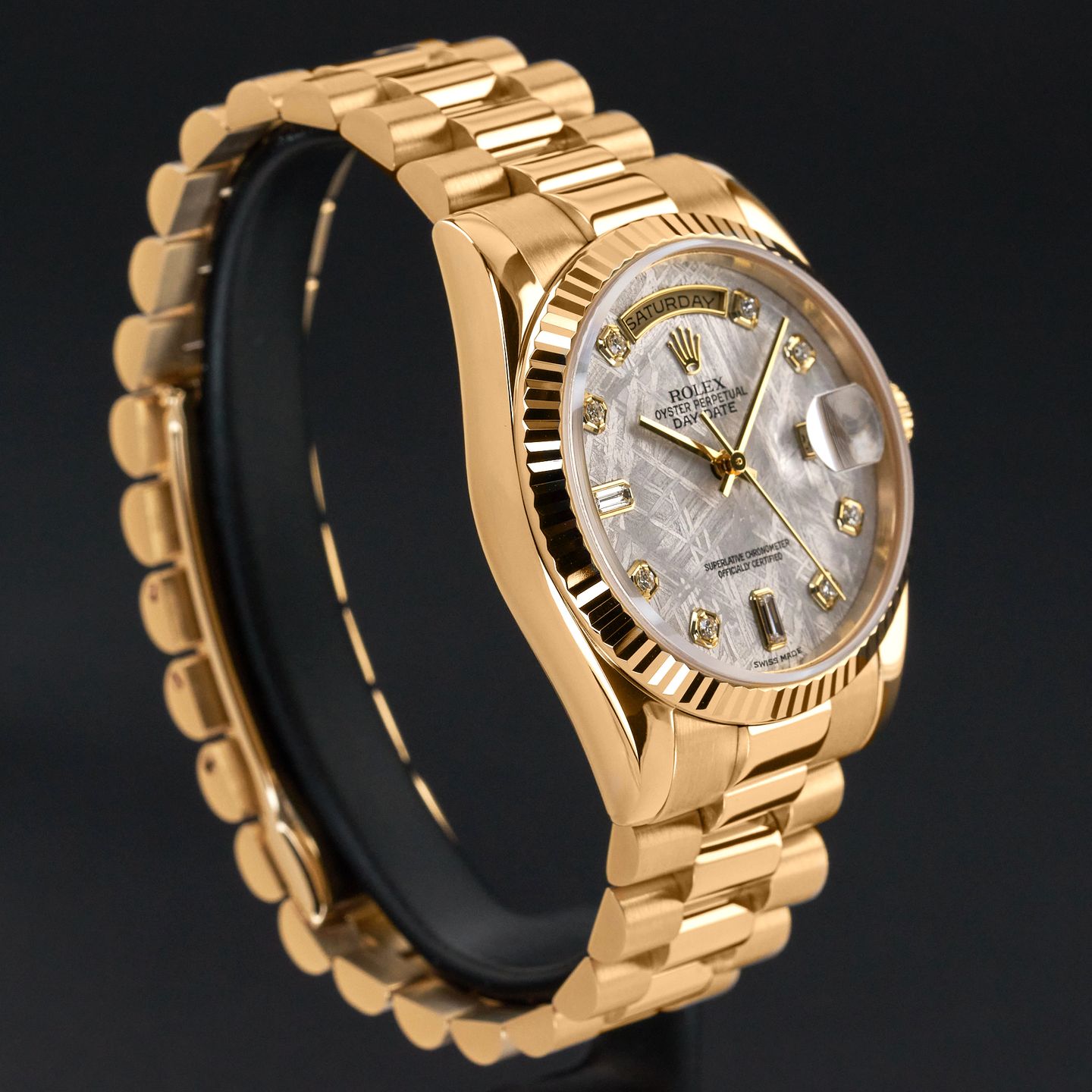 Rolex Day-Date 36 118238 (2004) - Silver dial 36 mm Yellow Gold case (5/8)