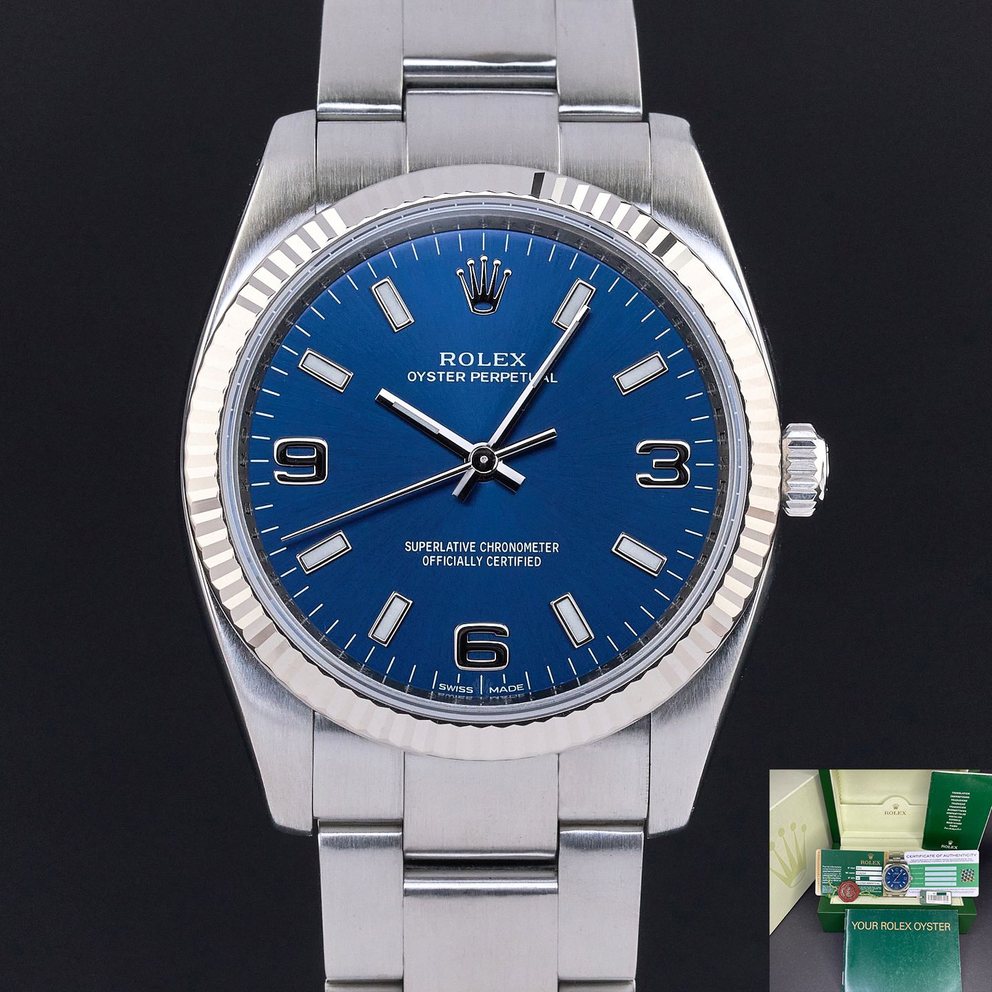 Rolex Air-King 114234 (2008) - 34mm Staal (1/8)