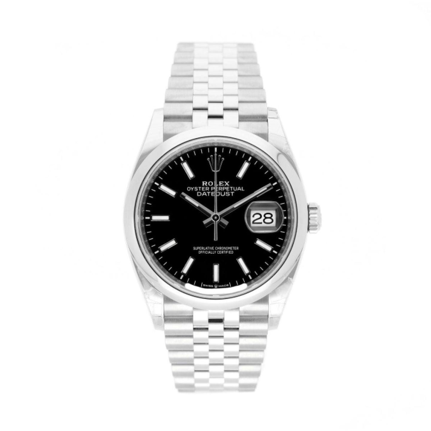 Rolex Datejust 36 126200 (2021) - Black dial 36 mm Steel case (1/5)