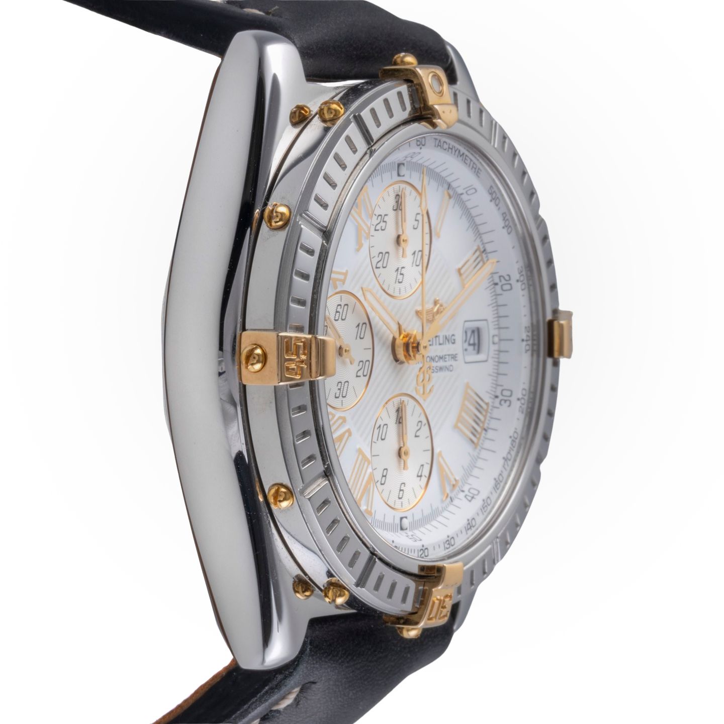 Breitling Crosswind Chronograph B13355 (2001) - White dial 43 mm Steel case (7/8)