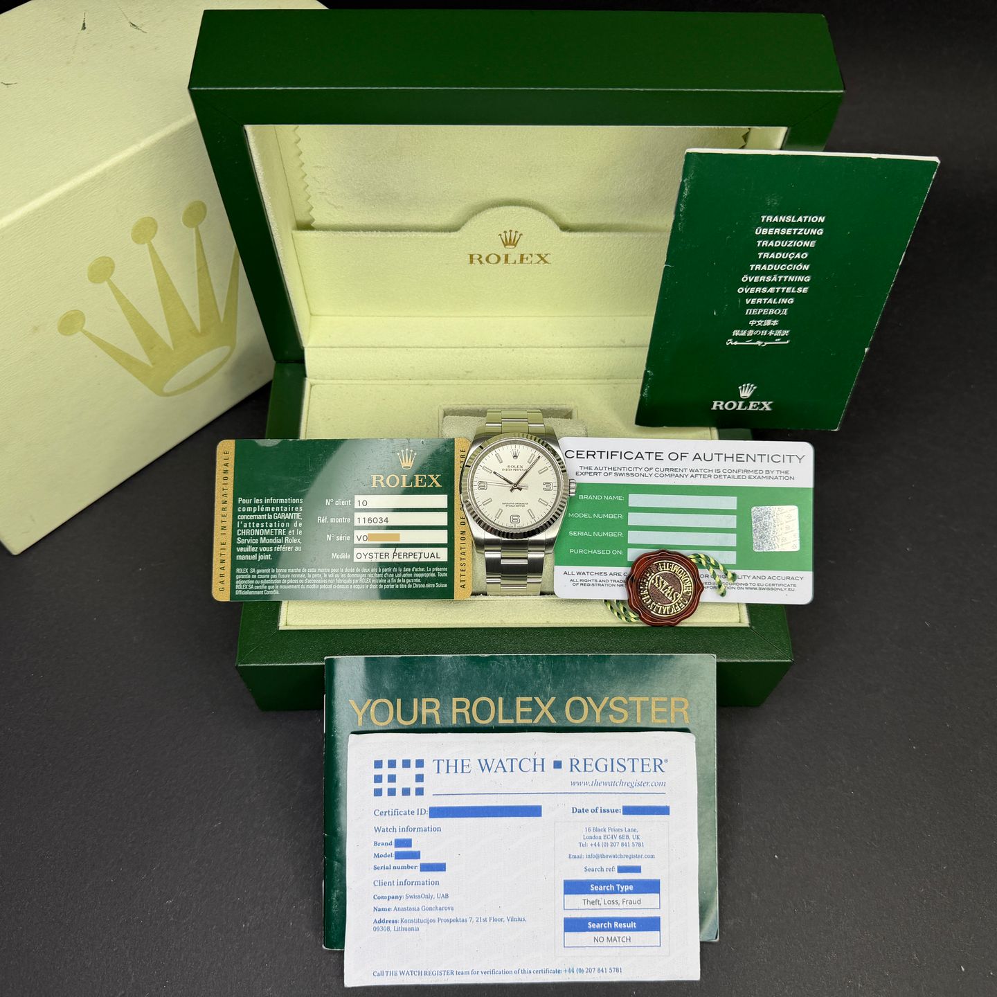 Rolex Oyster Perpetual 36 116034 (2009) - Silver dial 36 mm Steel case (3/7)
