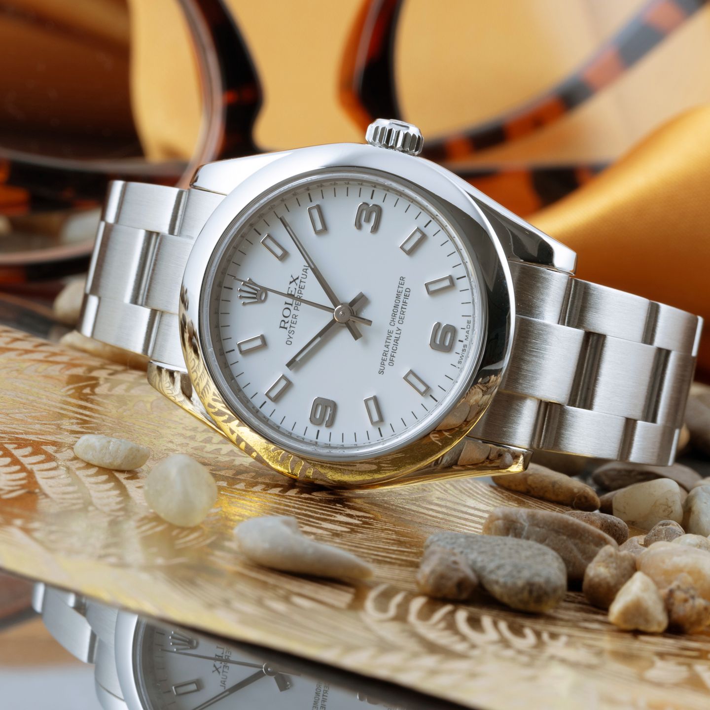 Rolex Oyster Perpetual 31 177200 (Unknown (random serial)) - White dial 31 mm Steel case (2/8)