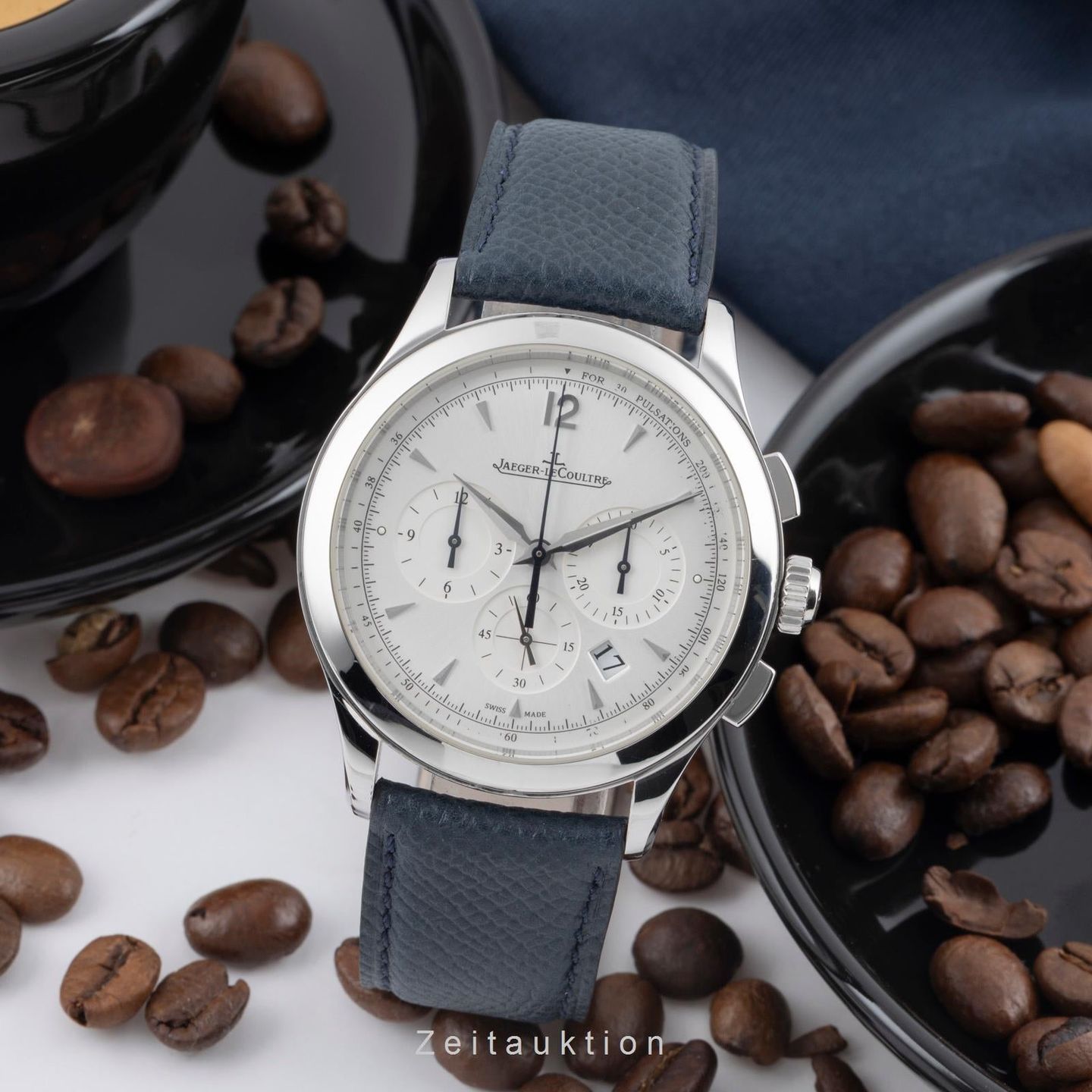 Jaeger-LeCoultre Master Chronograph Q1538420 (Unknown (random serial)) - Silver dial 40 mm Steel case (3/8)