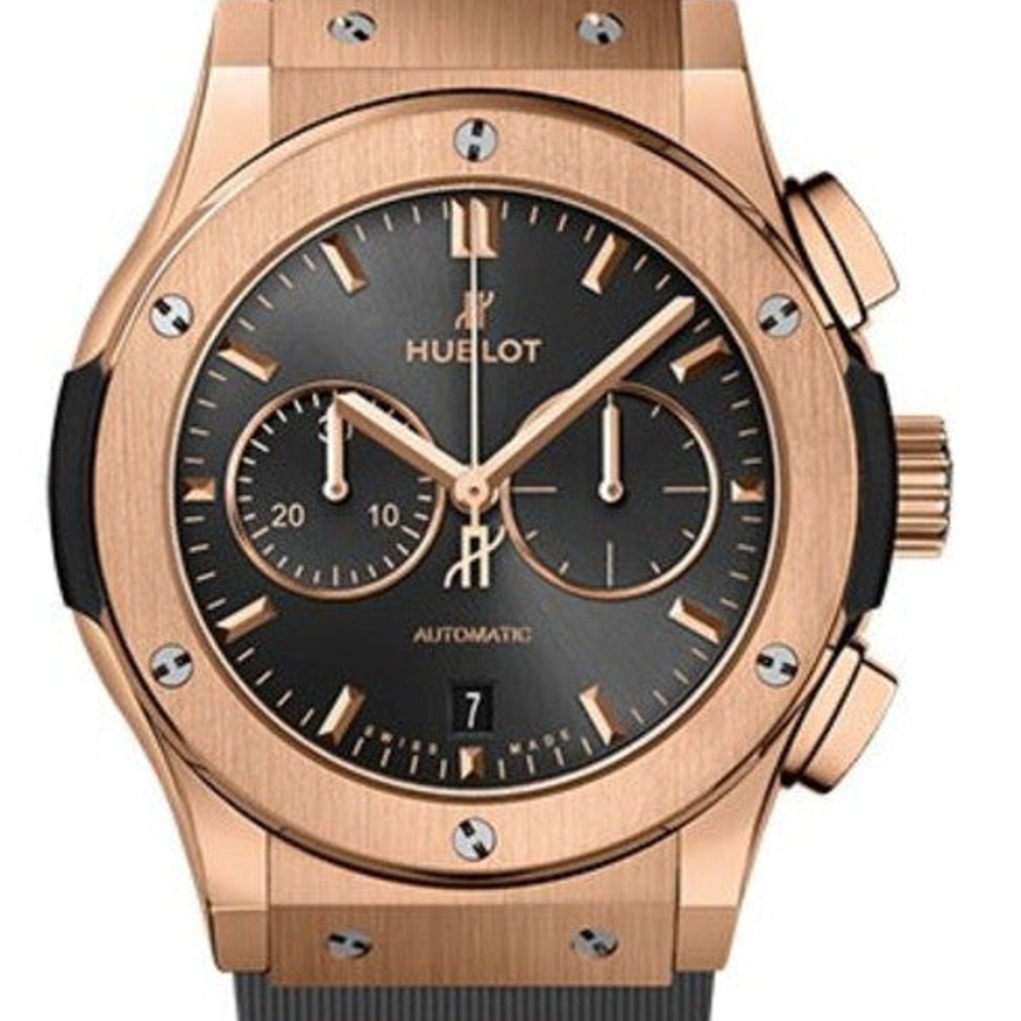 Hublot Classic Fusion Chronograph 541.OX.7080.RX (2026) - Grey dial 42 mm Rose Gold case (1/1)