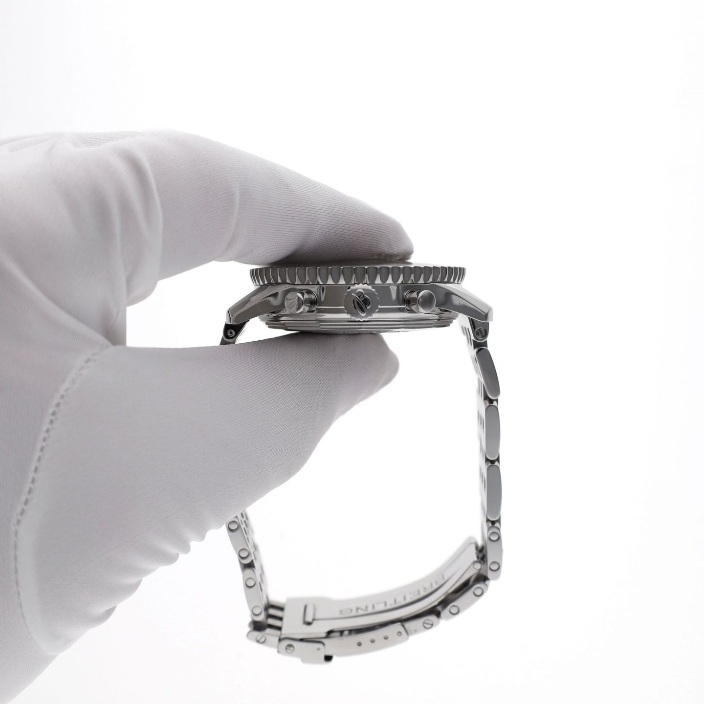 Breitling Montbrillant A48330 (2007) - Zwart wijzerplaat 43mm Staal (8/8)