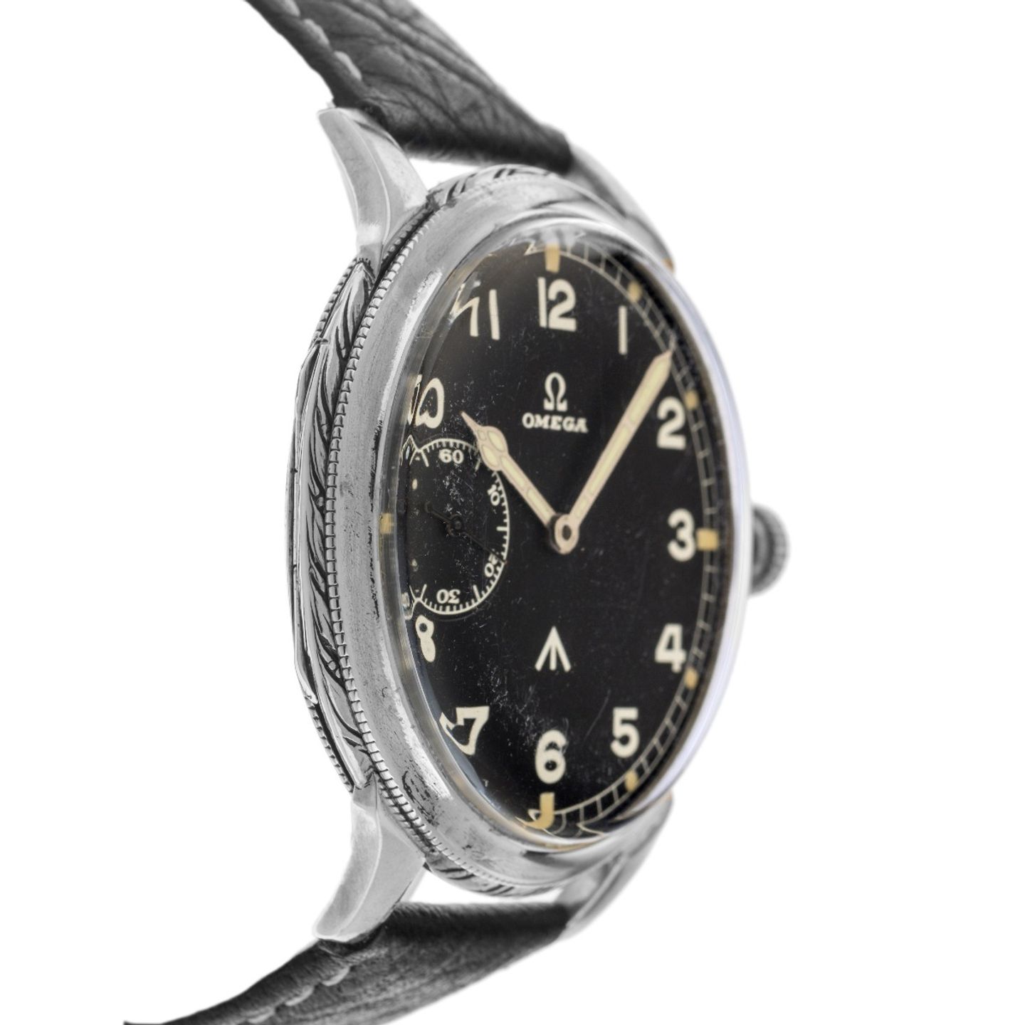 Omega Vintage Unknown (1945) - Black dial 48 mm Steel case (5/8)