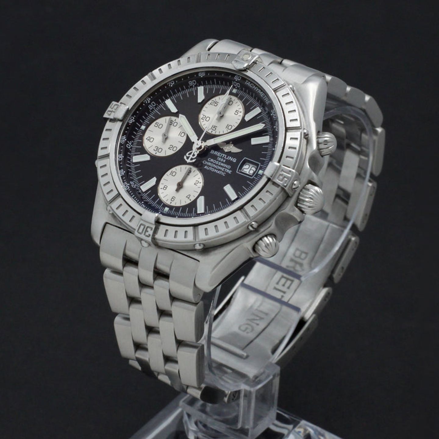 Breitling Crosswind Racing A13355 (2002) - Zwart wijzerplaat 43mm Staal (5/7)