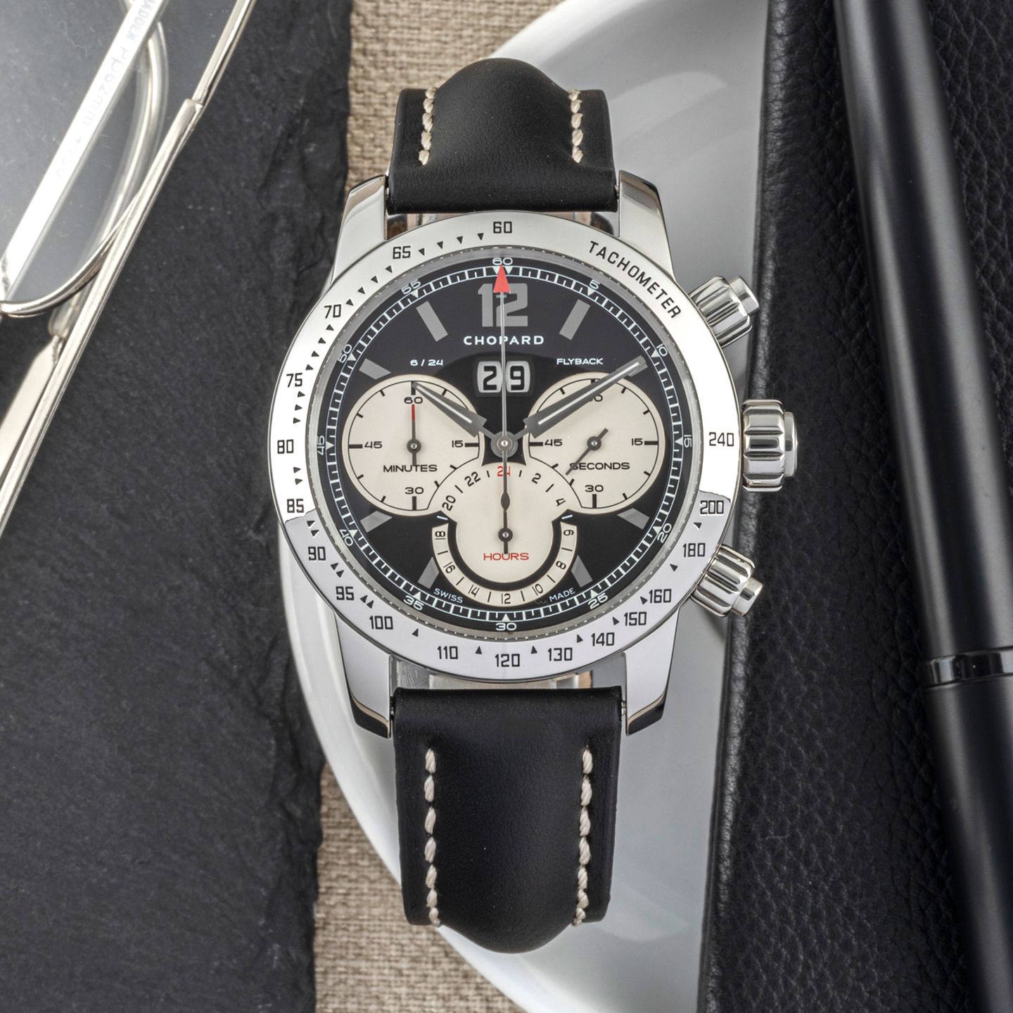 Chopard Mille Miglia 16/8998 (2005) - Zwart wijzerplaat 42mm Staal (1/8)