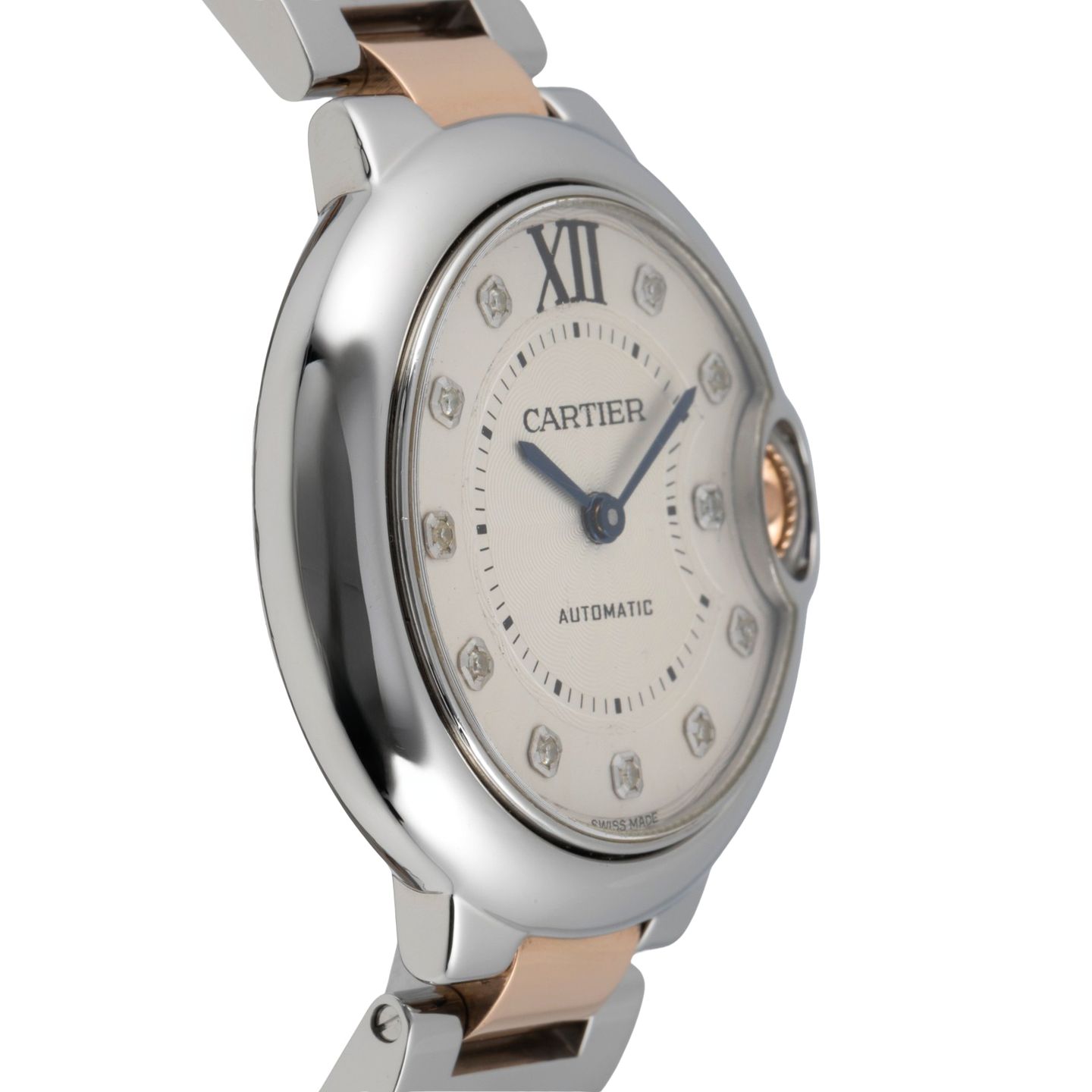 Cartier Ballon Bleu 33mm WE902044 (2015) - Silver dial 33 mm Gold/Steel case (7/8)