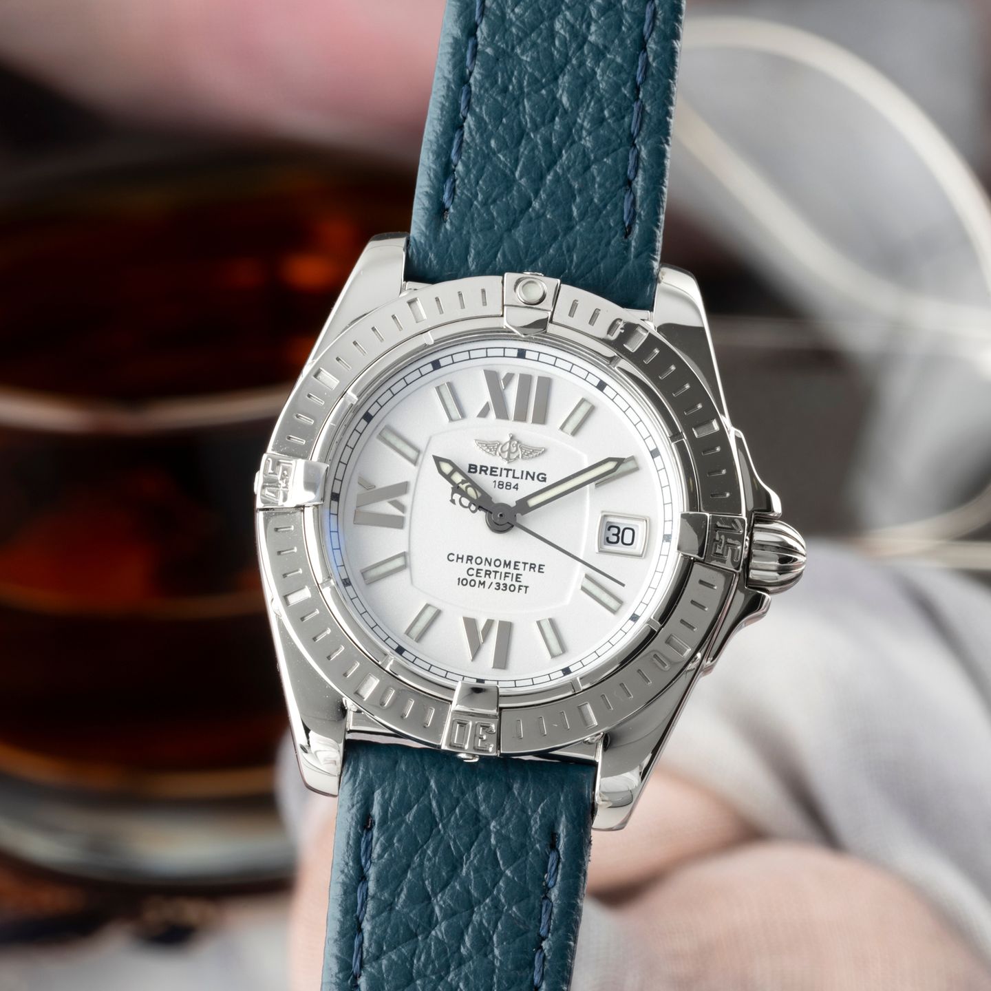 Breitling Cockpit Lady A71356 (2007) - Zilver wijzerplaat 32mm Staal (3/8)