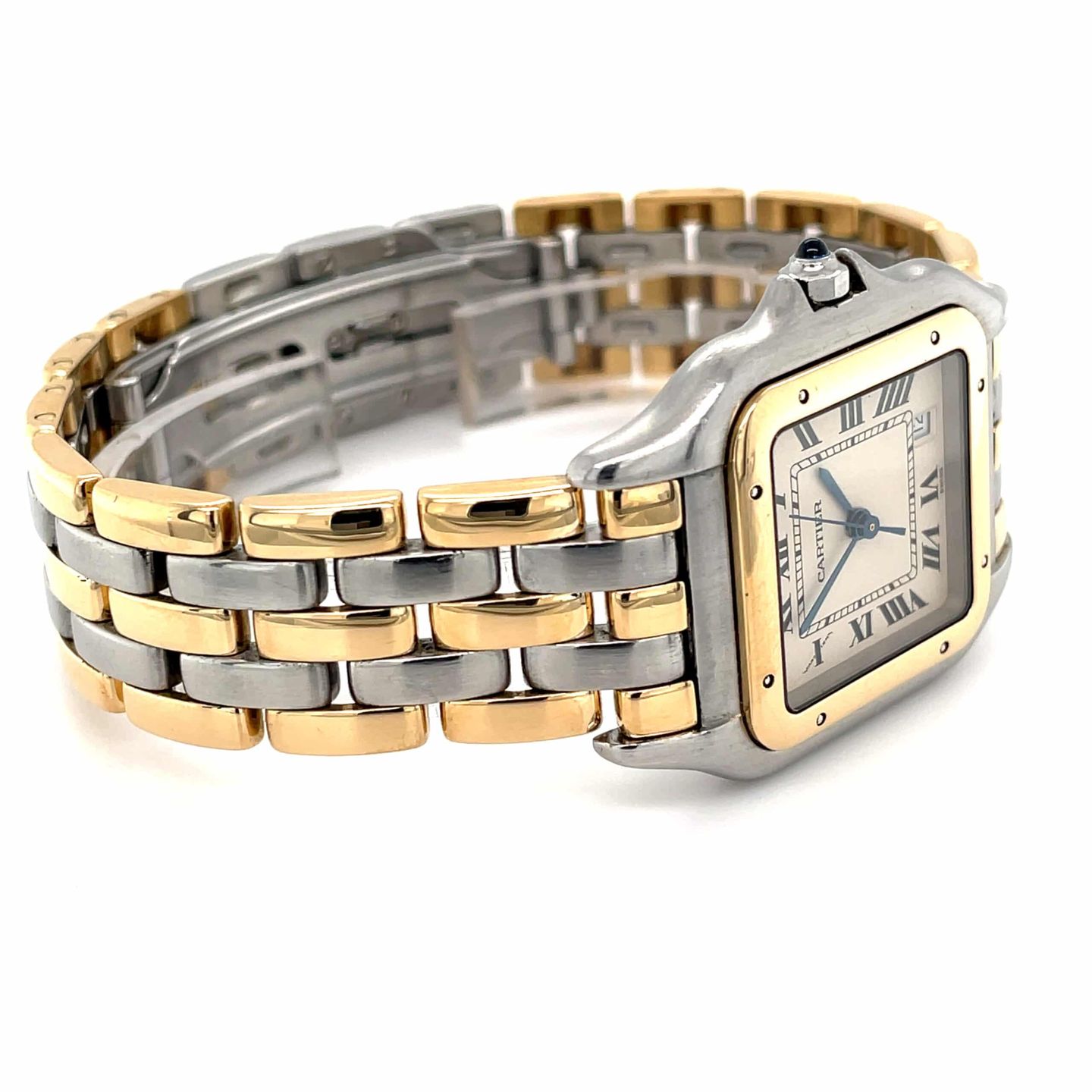 Cartier Panthère 183949 (1990) - White dial 27 mm Gold/Steel case (5/8)
