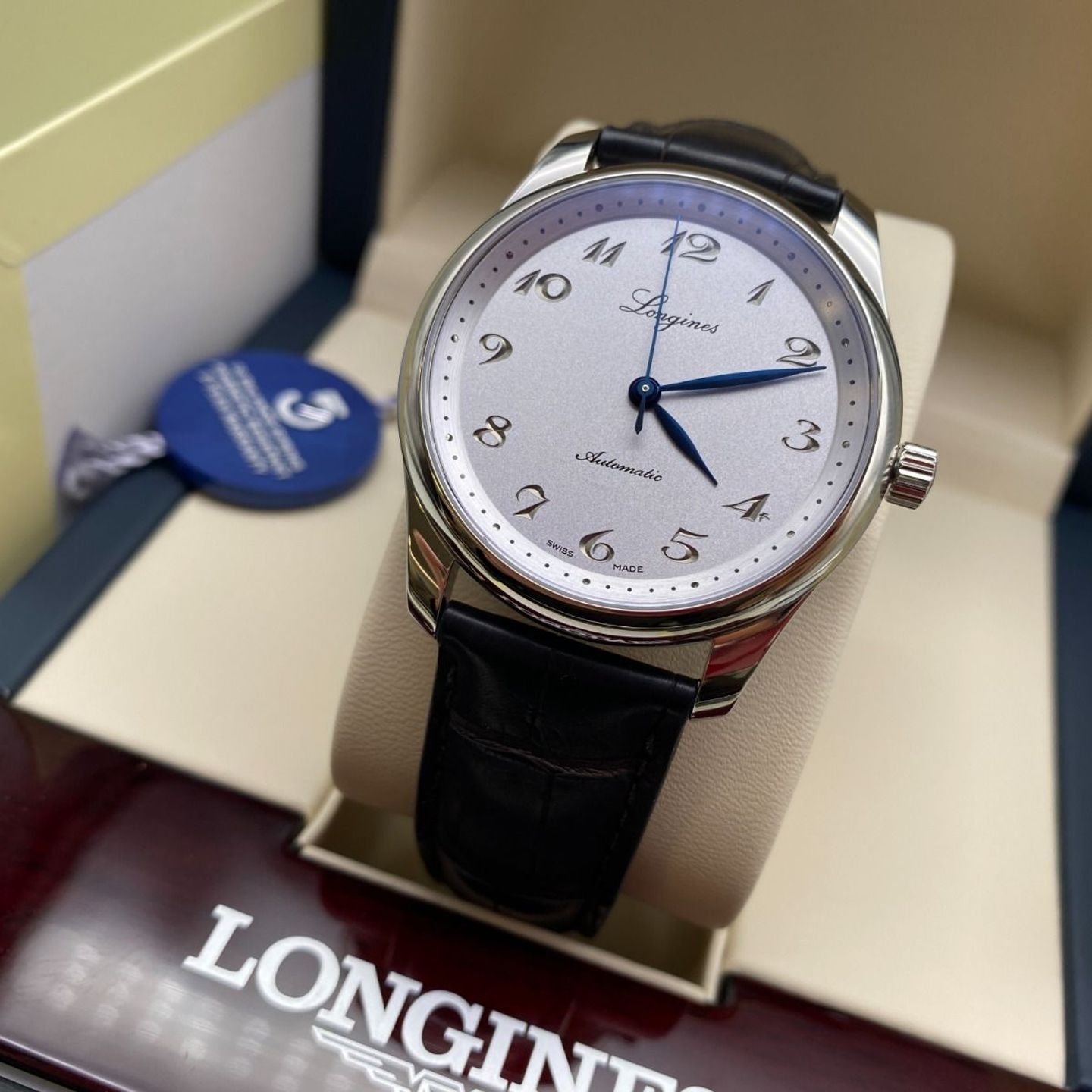 Longines Master Collection L2.793.4.73.2 (2023) - Zilver wijzerplaat 40mm Staal (3/8)