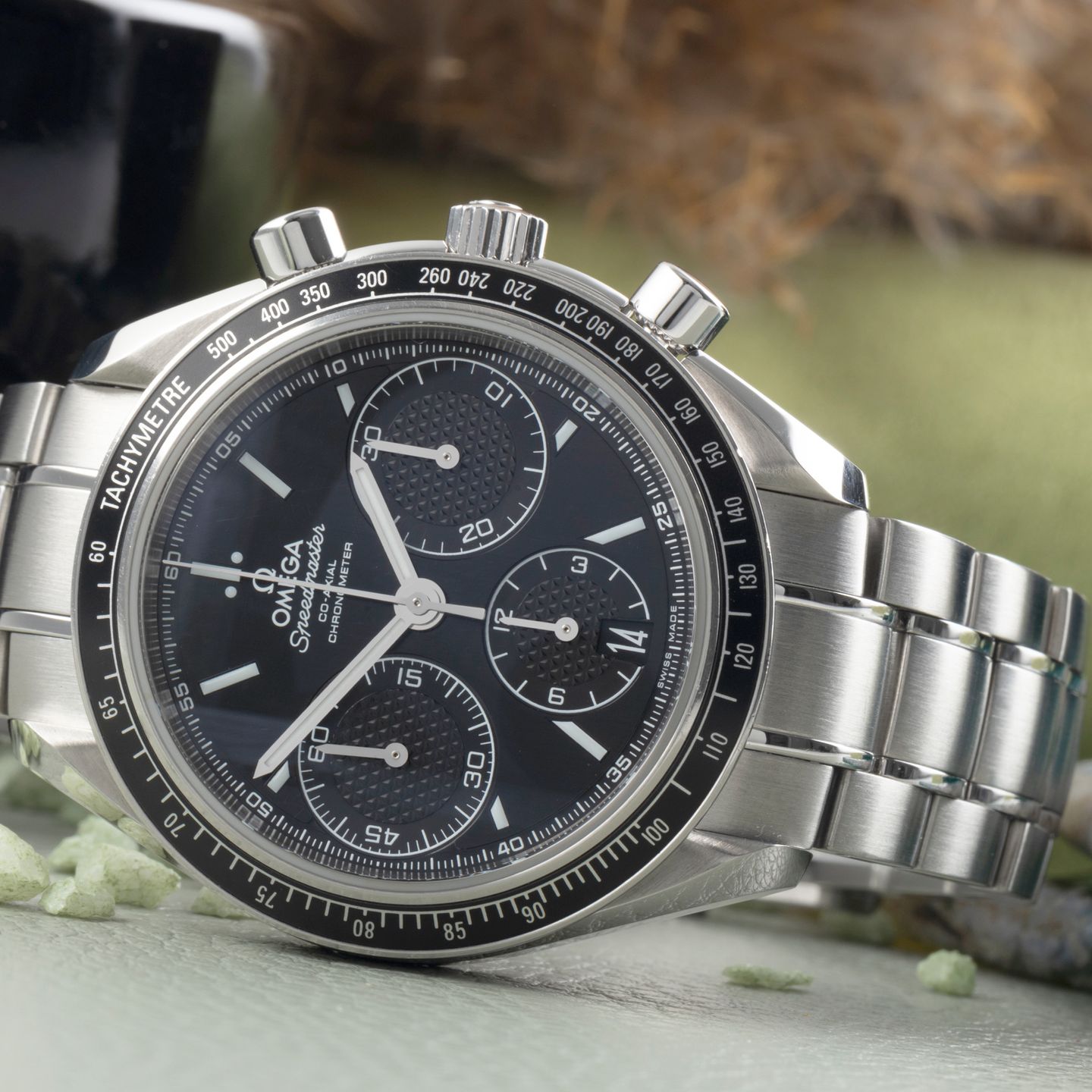 Omega Speedmaster Racing 326.30.40.50.01.001 (Onbekend (willekeurig serienummer)) - Zwart wijzerplaat 40mm Staal (2/8)