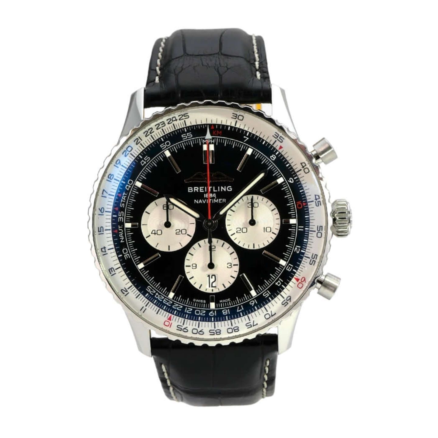 Breitling Navitimer 01 (46 MM) AB0137211B1P1 (2022) - Black dial 46 mm Steel case (2/8)