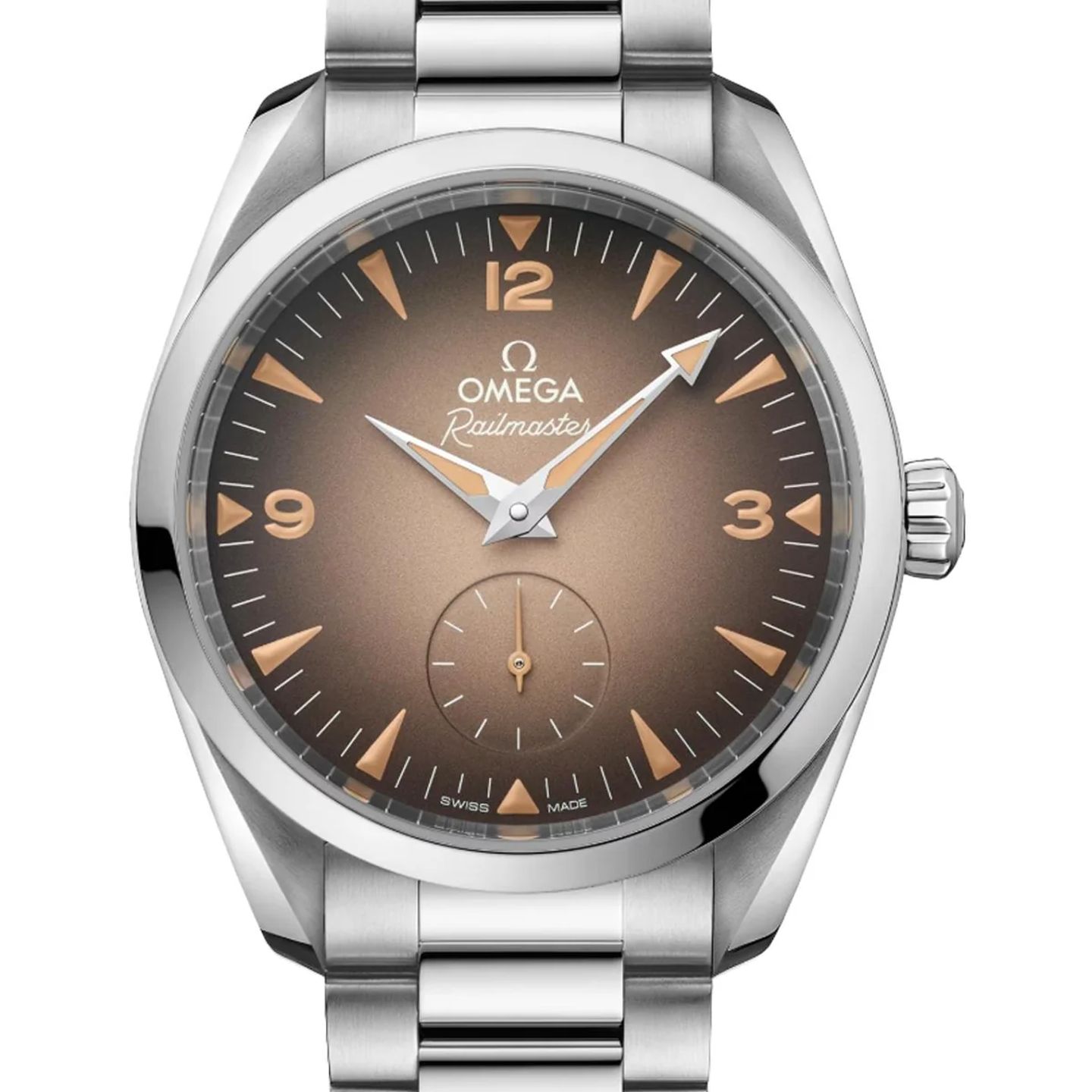 Omega Seamaster Railmaster 235.10.38.20.13.001 (2026) - Bruin wijzerplaat 38mm Staal (1/1)