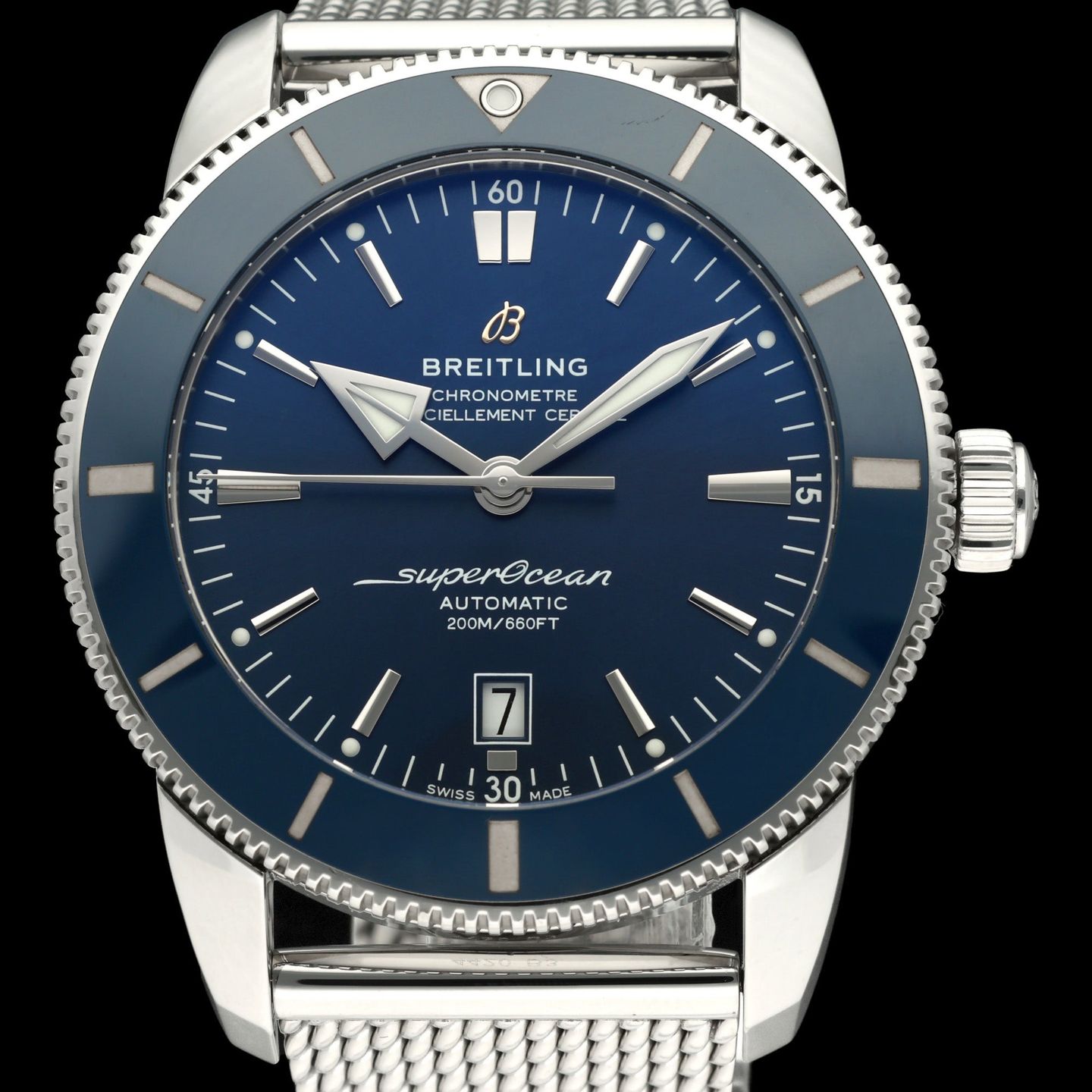 Breitling Superocean Heritage II 46 AB2020 (2021) - Blue dial 46 mm Steel case (1/8)
