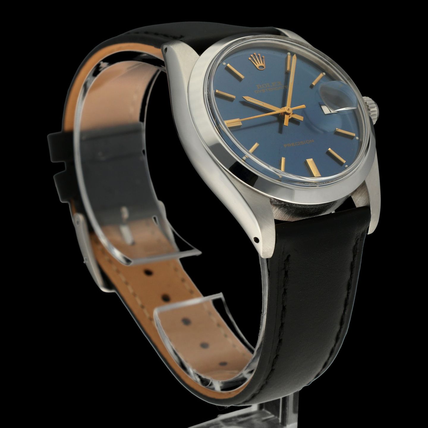 Rolex Oyster Precision 6694 (1981) - Blue dial 34 mm Steel case (5/7)