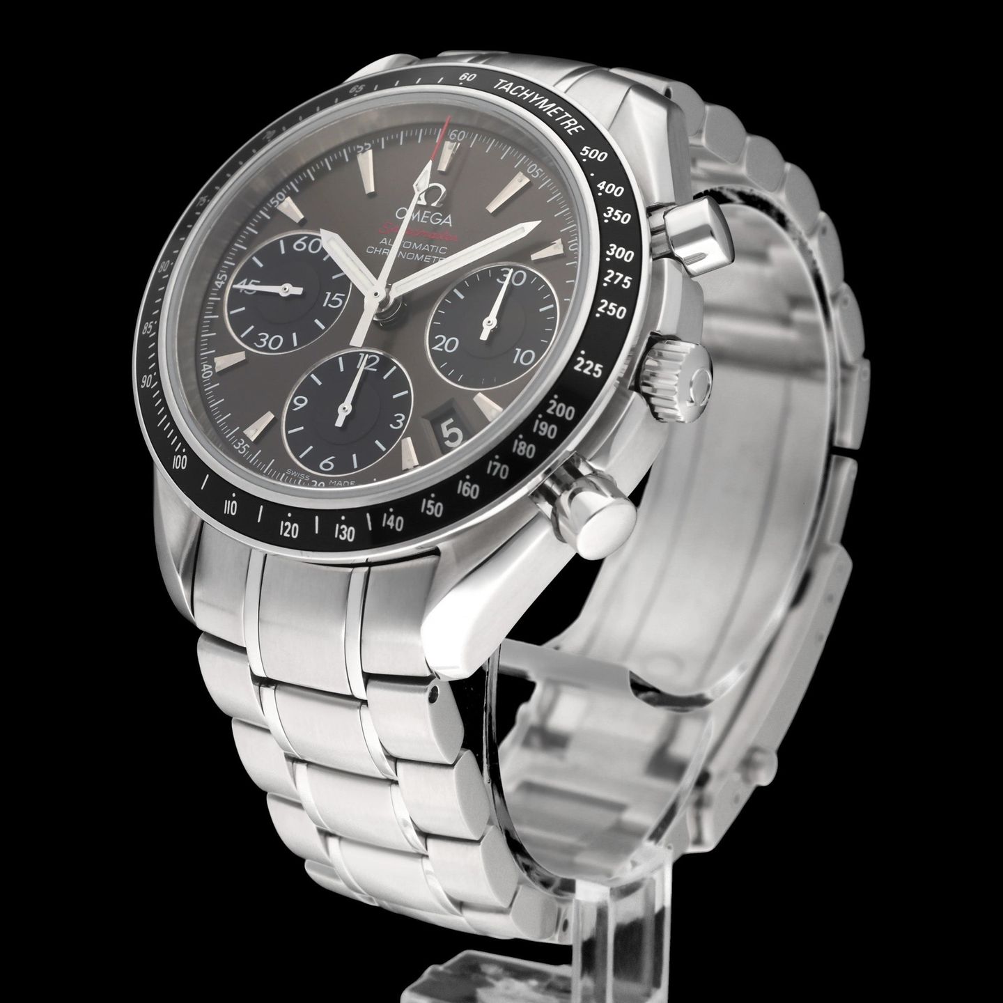 Omega Speedmaster Date 323.30.40.40.06.001 (2019) - Grey dial 40 mm Steel case (5/8)