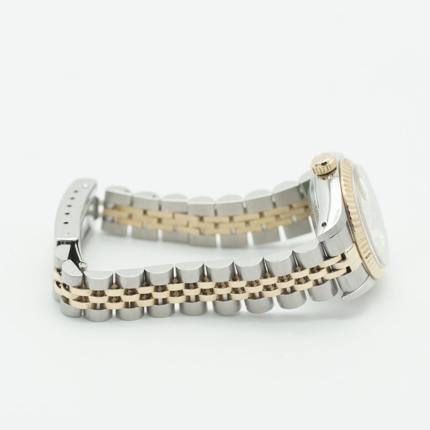 Rolex Lady-Datejust 69173 (1991) - Champagne wijzerplaat 26mm Goud/Staal (6/8)