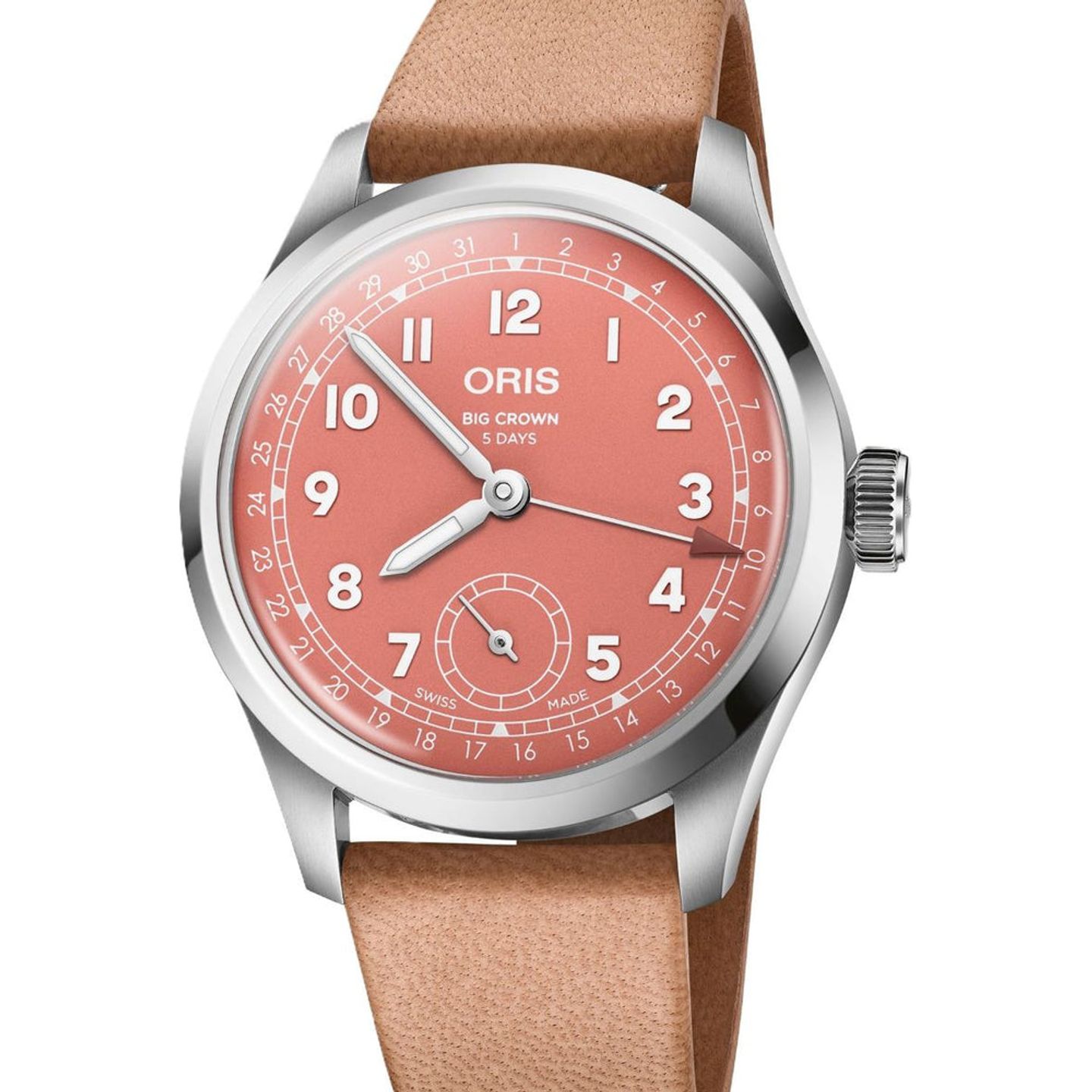 Oris Big Crown Pointer Date 01 403 7799 4068-07 6 20 11FC (2026) - Rood wijzerplaat 40mm Staal (1/1)