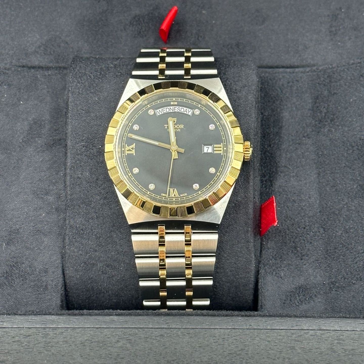 Tudor Royal 28603-0005 (2023) - Zwart wijzerplaat 41mm Staal (4/8)