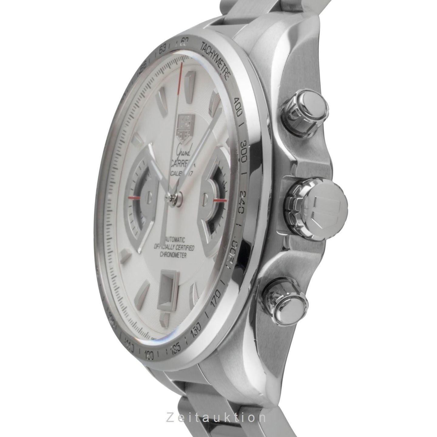TAG Heuer Grand Carrera CAV511B (Unknown (random serial)) - Silver dial 43 mm Steel case (5/8)