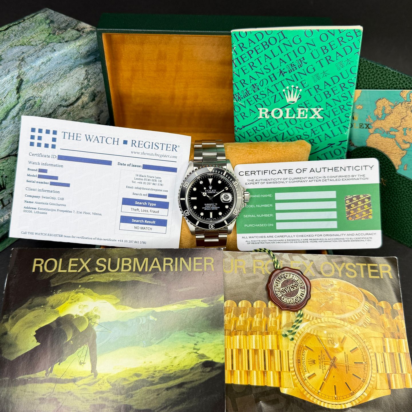 Rolex Submariner Date 16610 (1994) - 40mm Staal (3/8)
