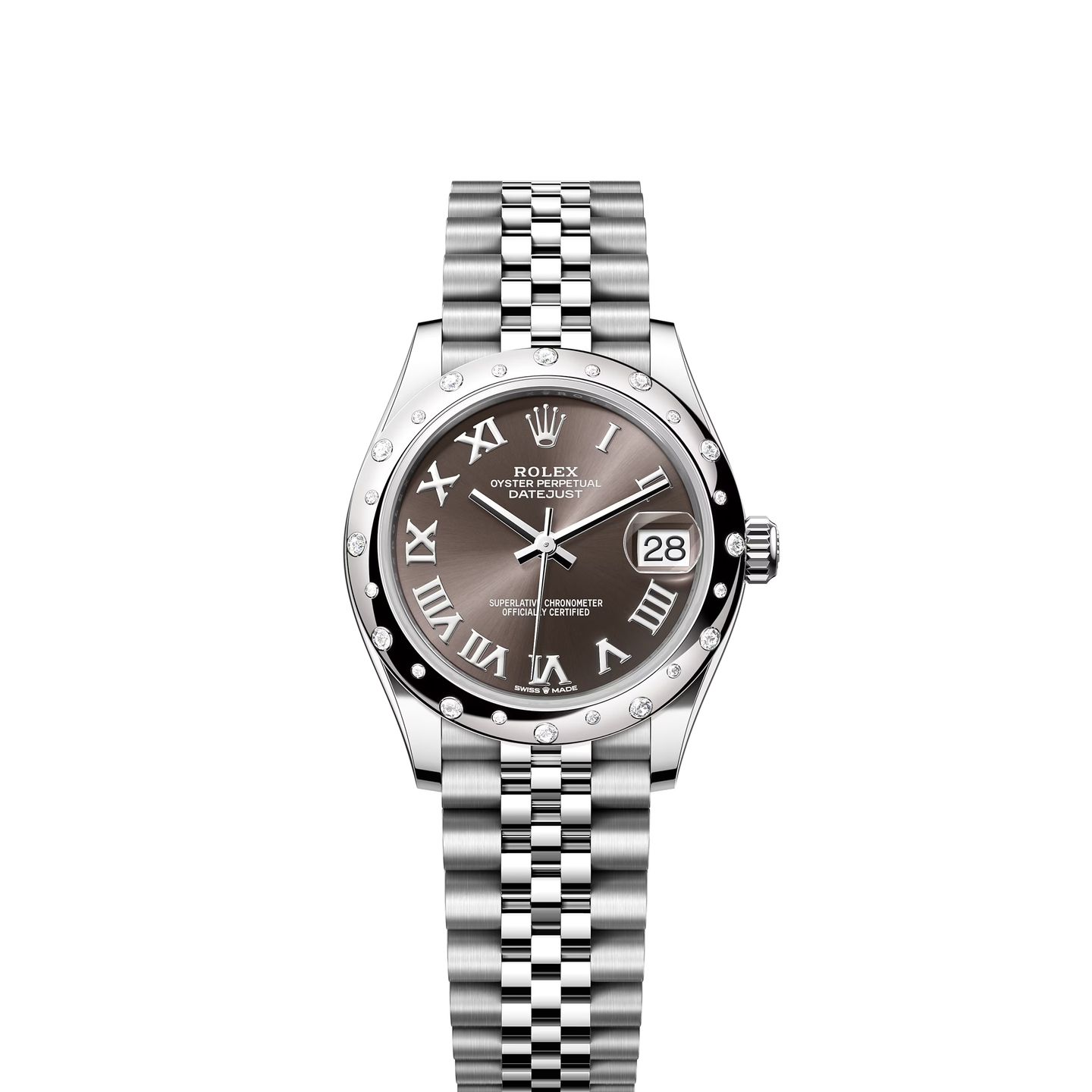 Rolex Datejust 31 278344RBR (2024) - Grijs wijzerplaat 31mm Staal (1/1)