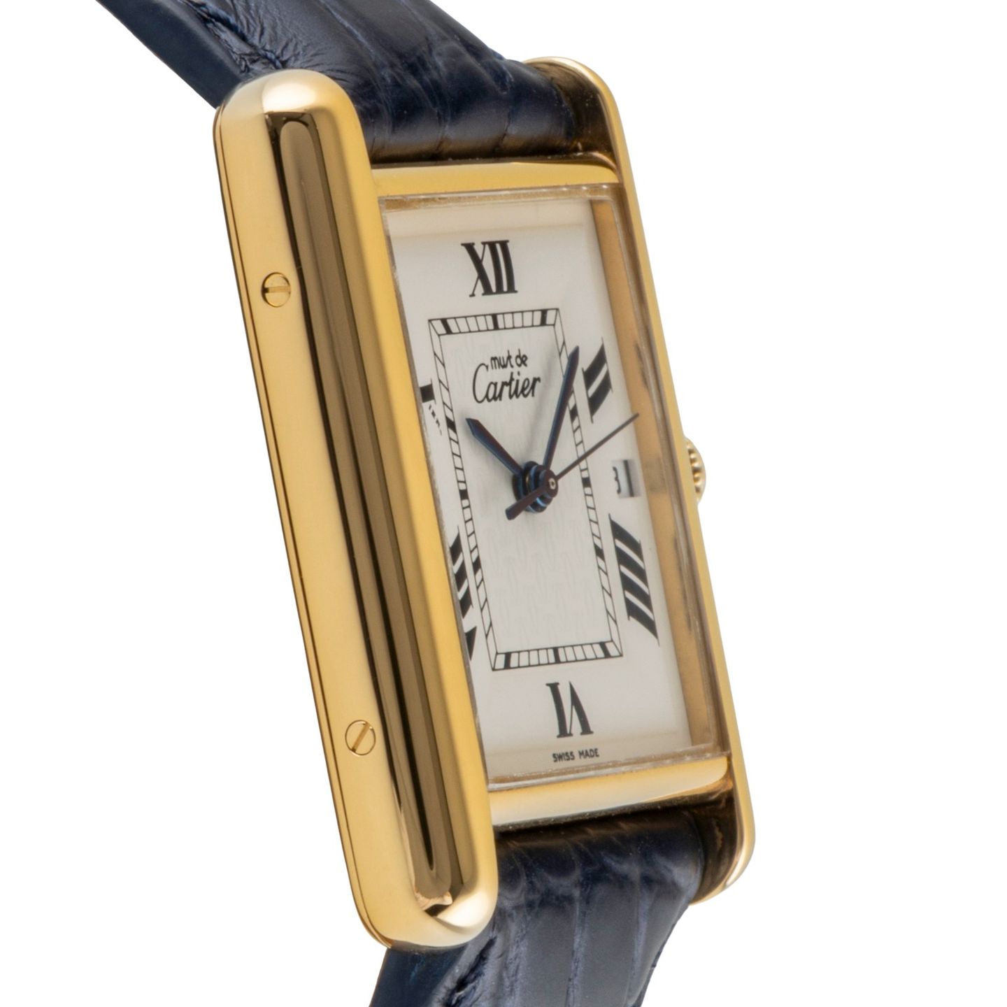 Cartier Tank W1013754 (1999) - White dial Silver case (7/8)