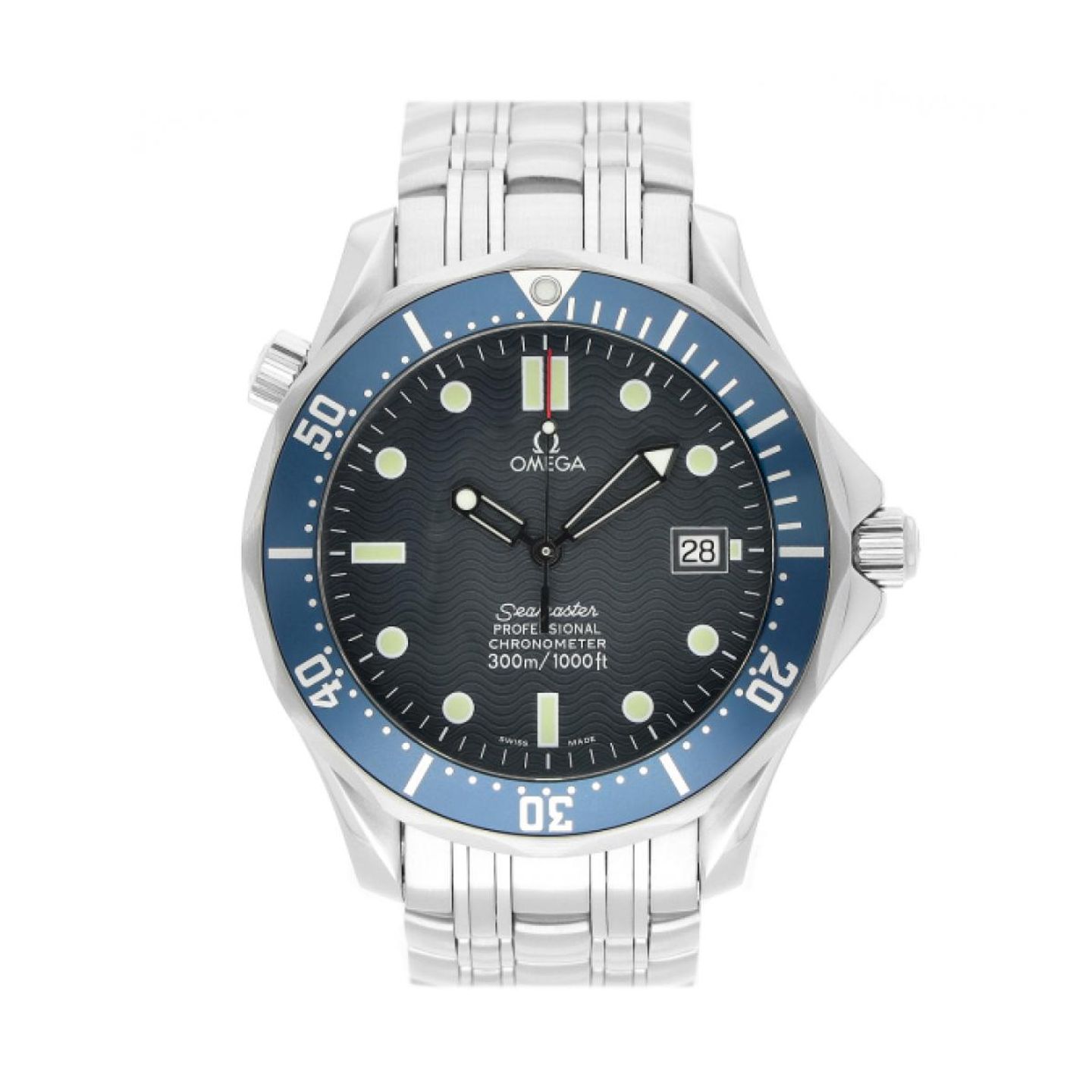 Omega Seamaster Diver 300 M 2531.80.00 (2002) - Blauw wijzerplaat 41mm Staal (1/5)