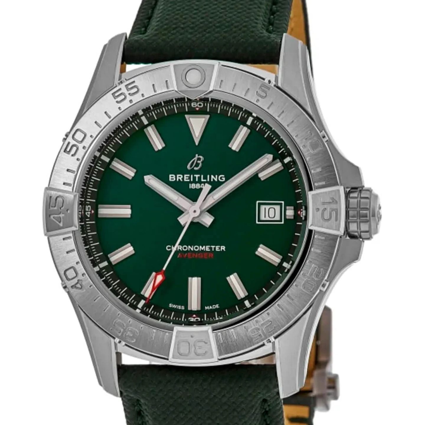 Breitling Avenger A17328101L1X1 (2024) - Green dial 42 mm Steel case (2/3)