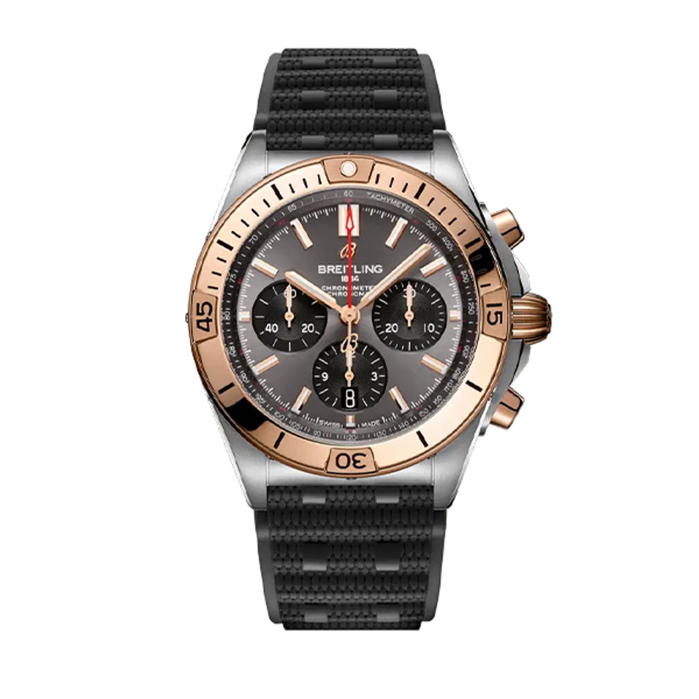 Breitling Chronomat 42 UB0134101B1S1 (2026) - Green dial 43 mm Gold/Steel case (1/8)