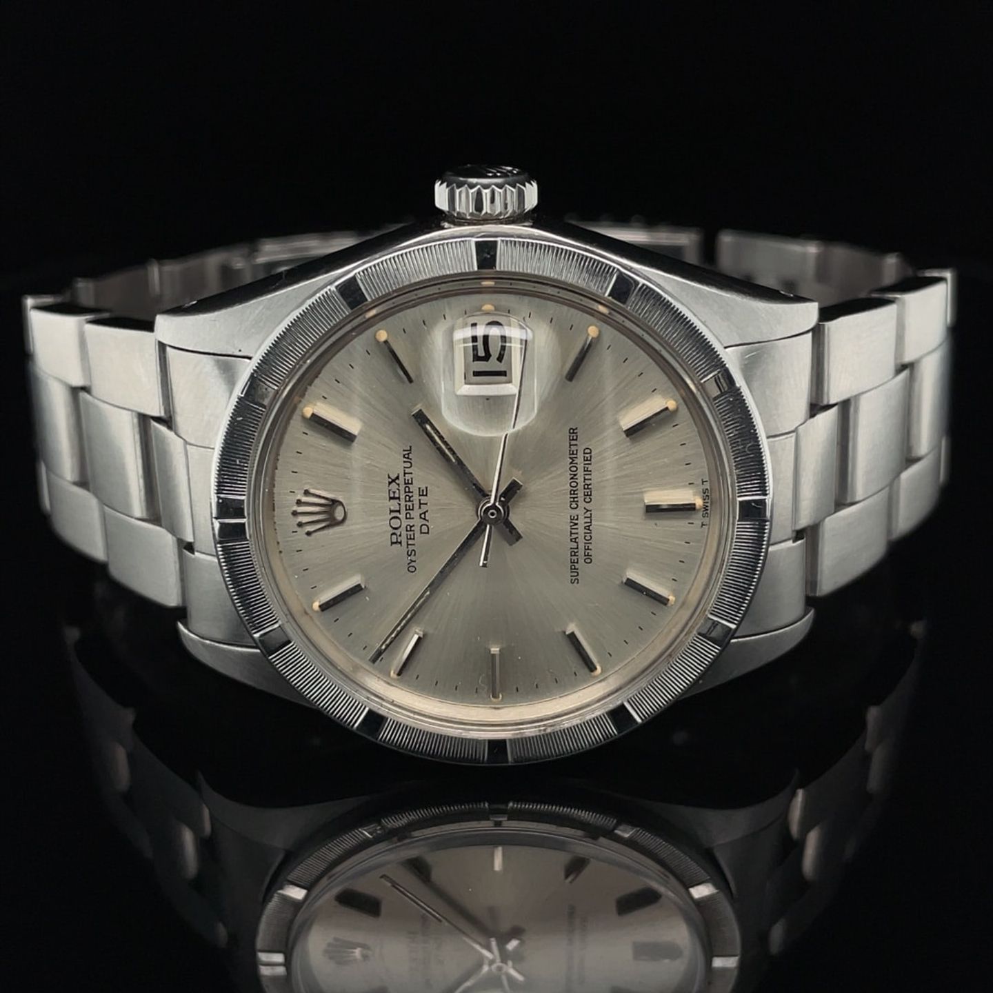 Rolex Oyster Perpetual Date 1501 (1970) - Silver dial 34 mm Steel case (7/8)