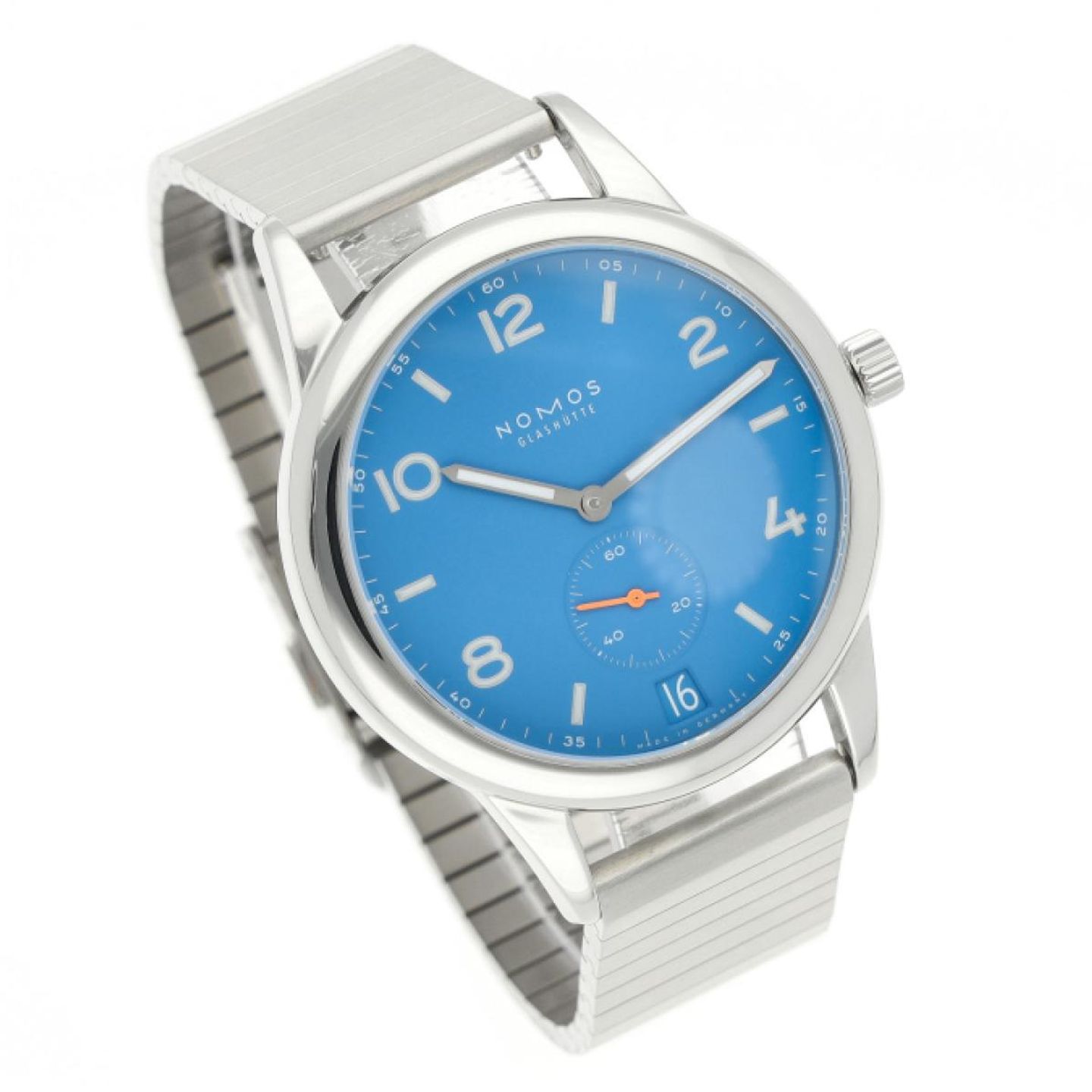 NOMOS Club Automat 777 (2021) - Blauw wijzerplaat 42mm Staal (4/5)
